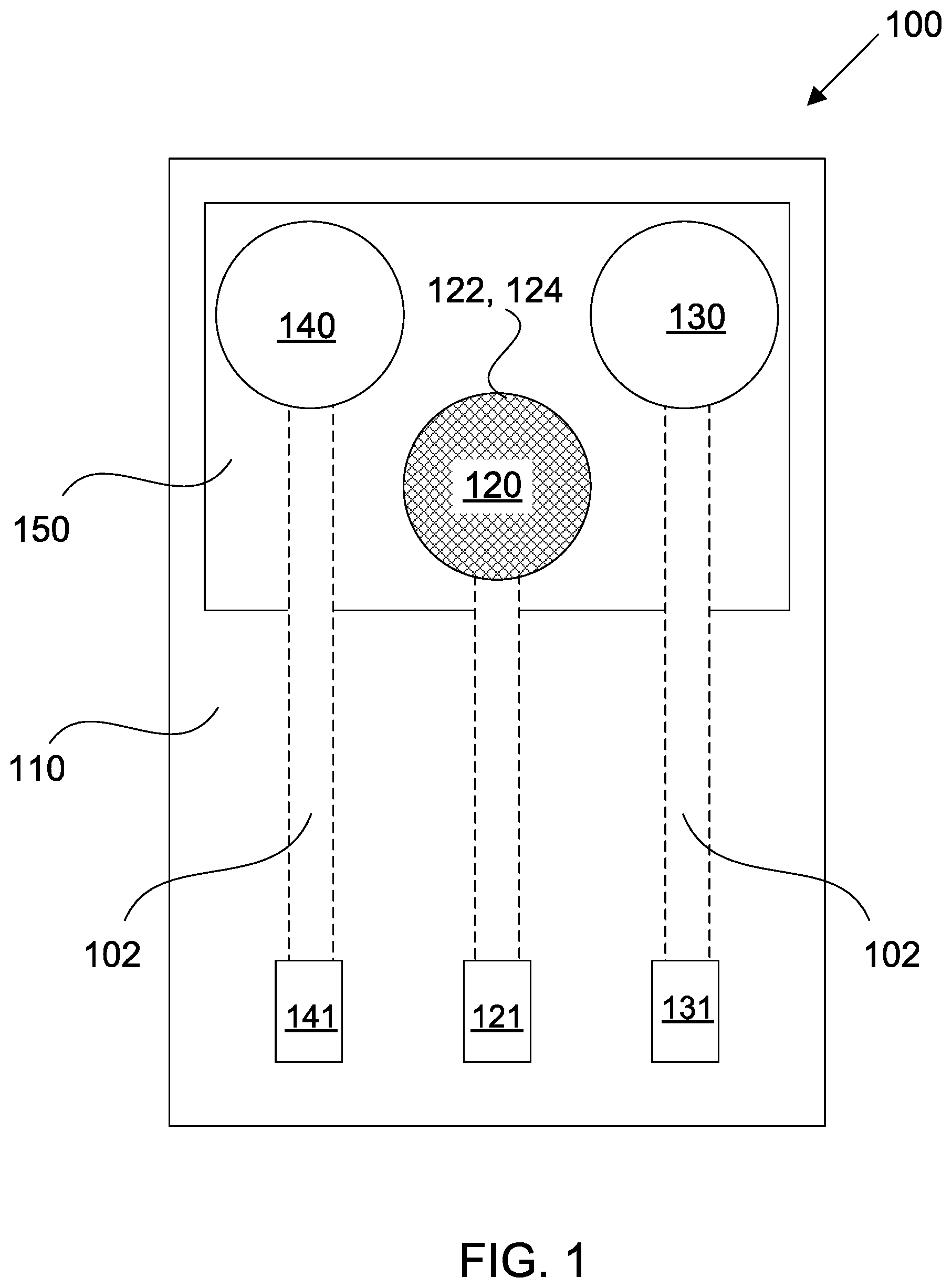 Patent US11782055 Figure 1 – Multi-configurable sensing array and methods of using same