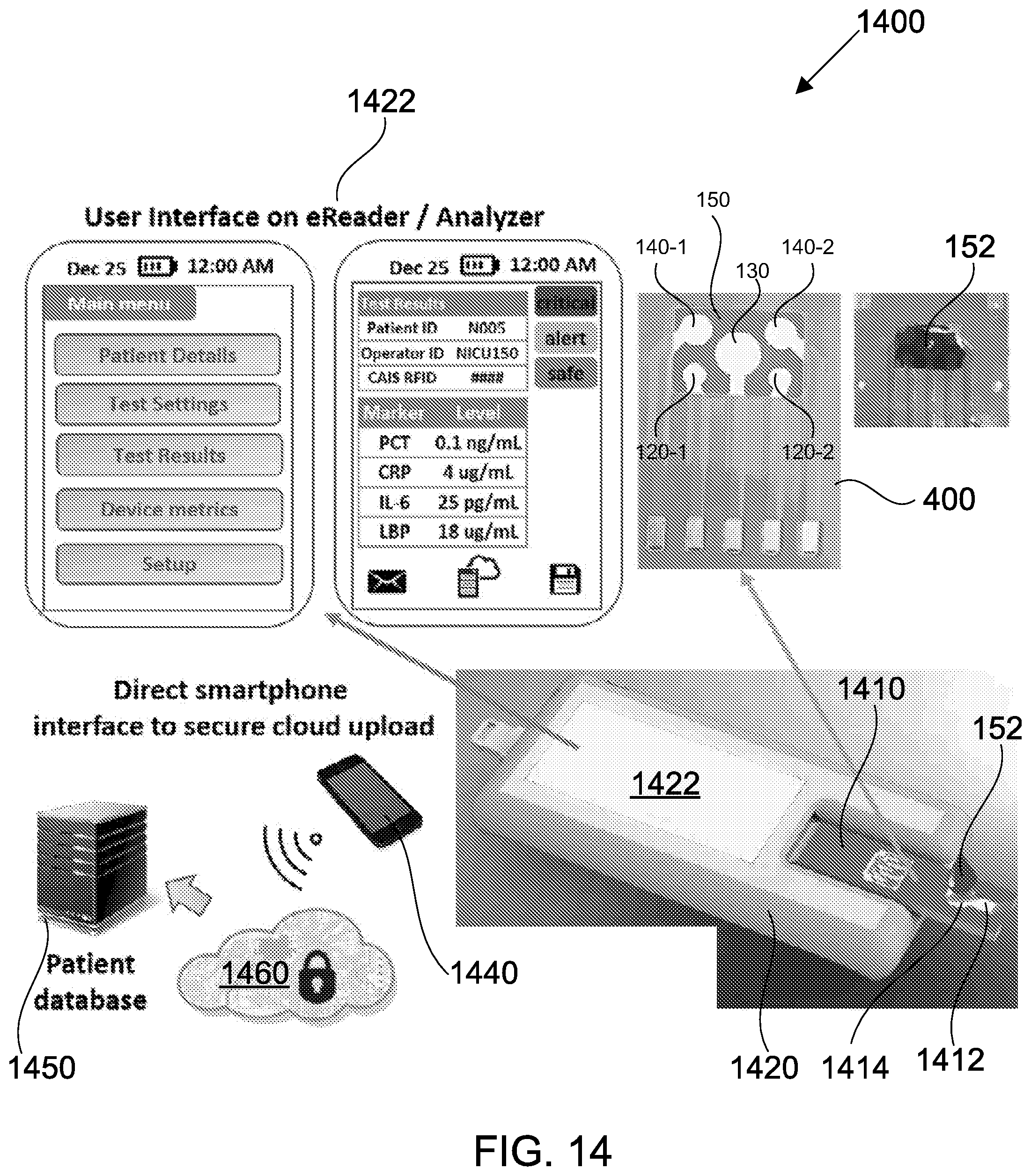 Patent US11782055 Figure 14 – Multi-configurable sensing array and methods of using same