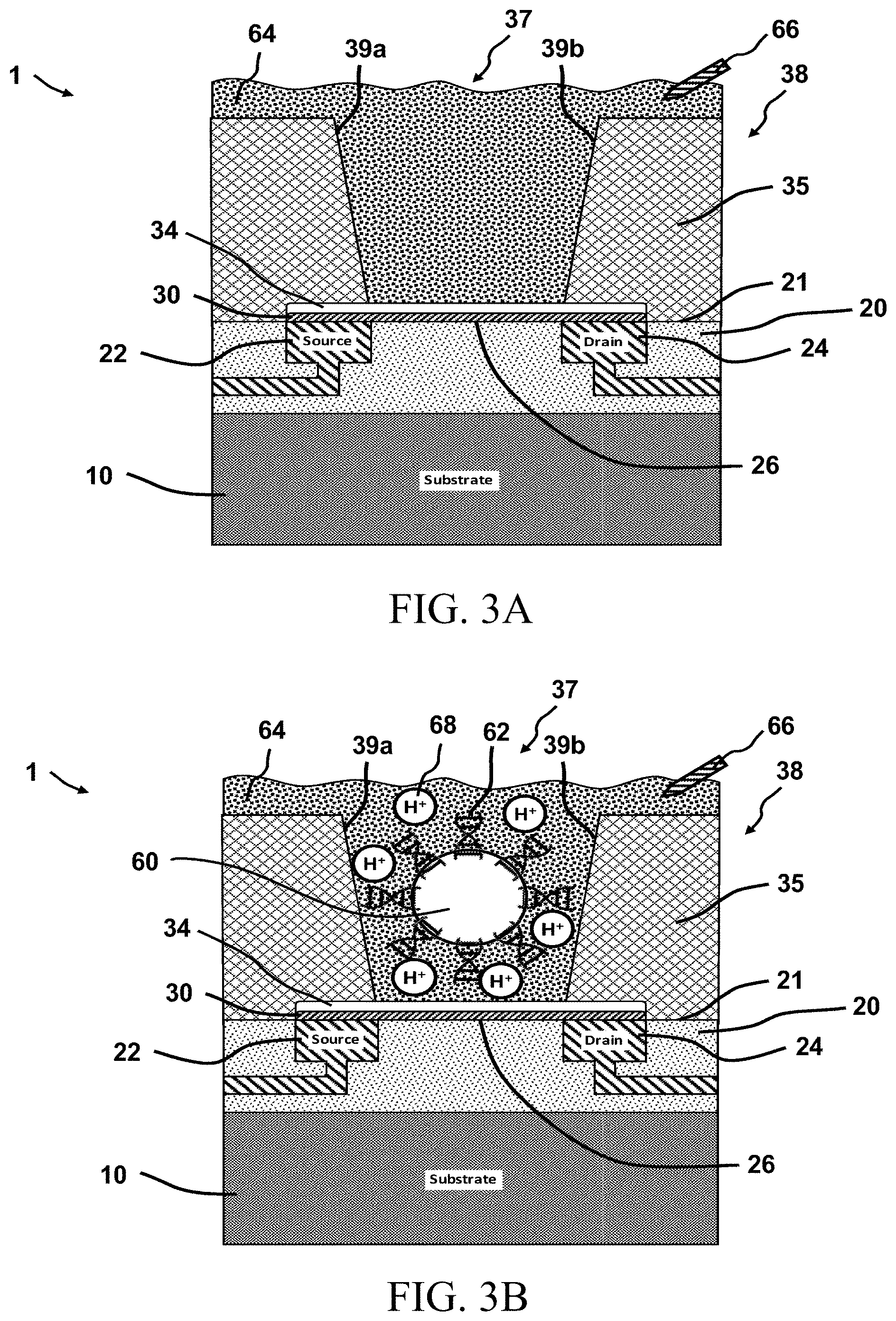 Patent US11782057 Figure 11 – Ic with graphene fet sensor array patterned in layers above circuitry formed in a silicon based cmos wafer
