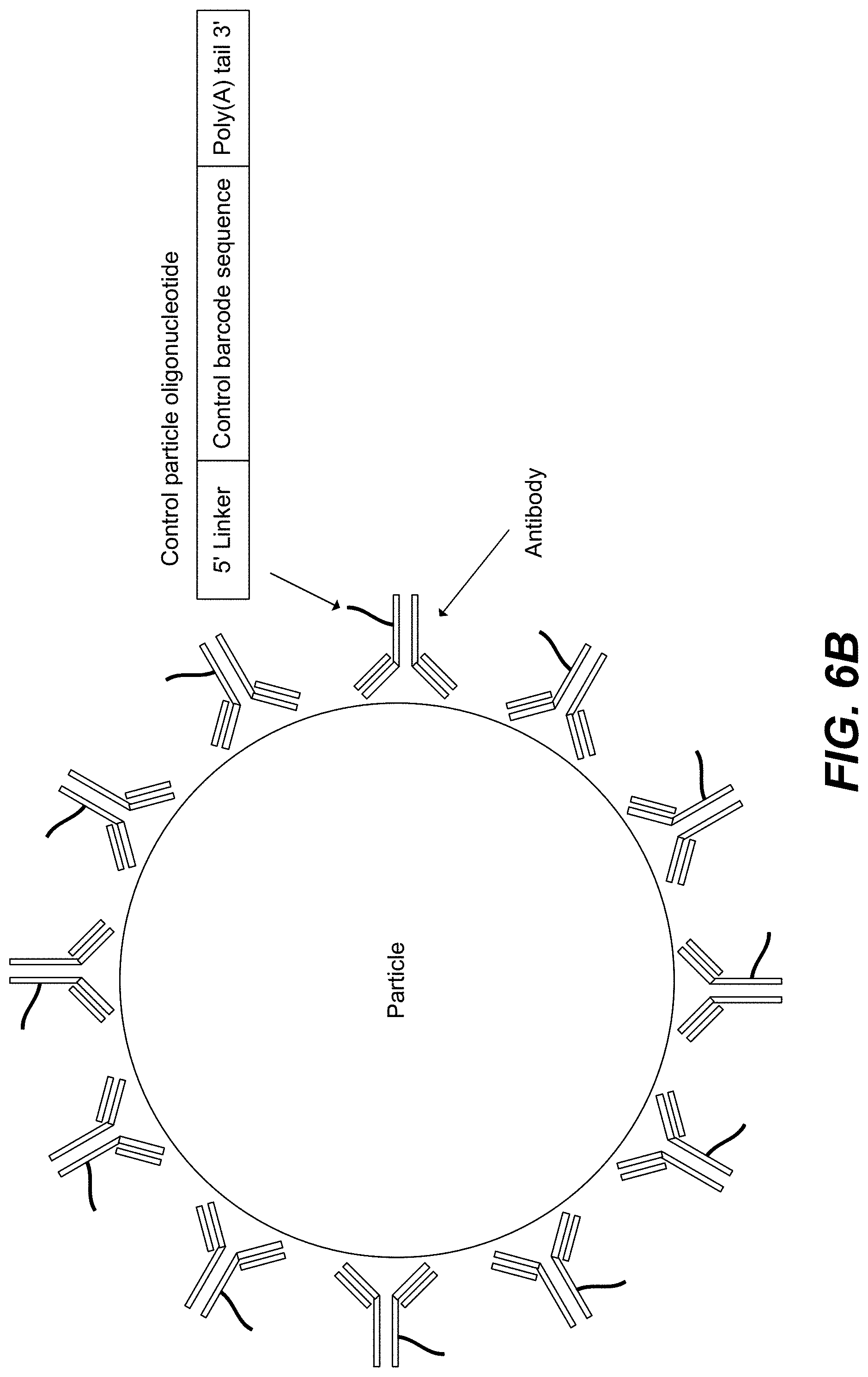 Patent US11782059 Figure 7 – Measurement of protein expression using reagents with barcoded oligonucleotide sequences