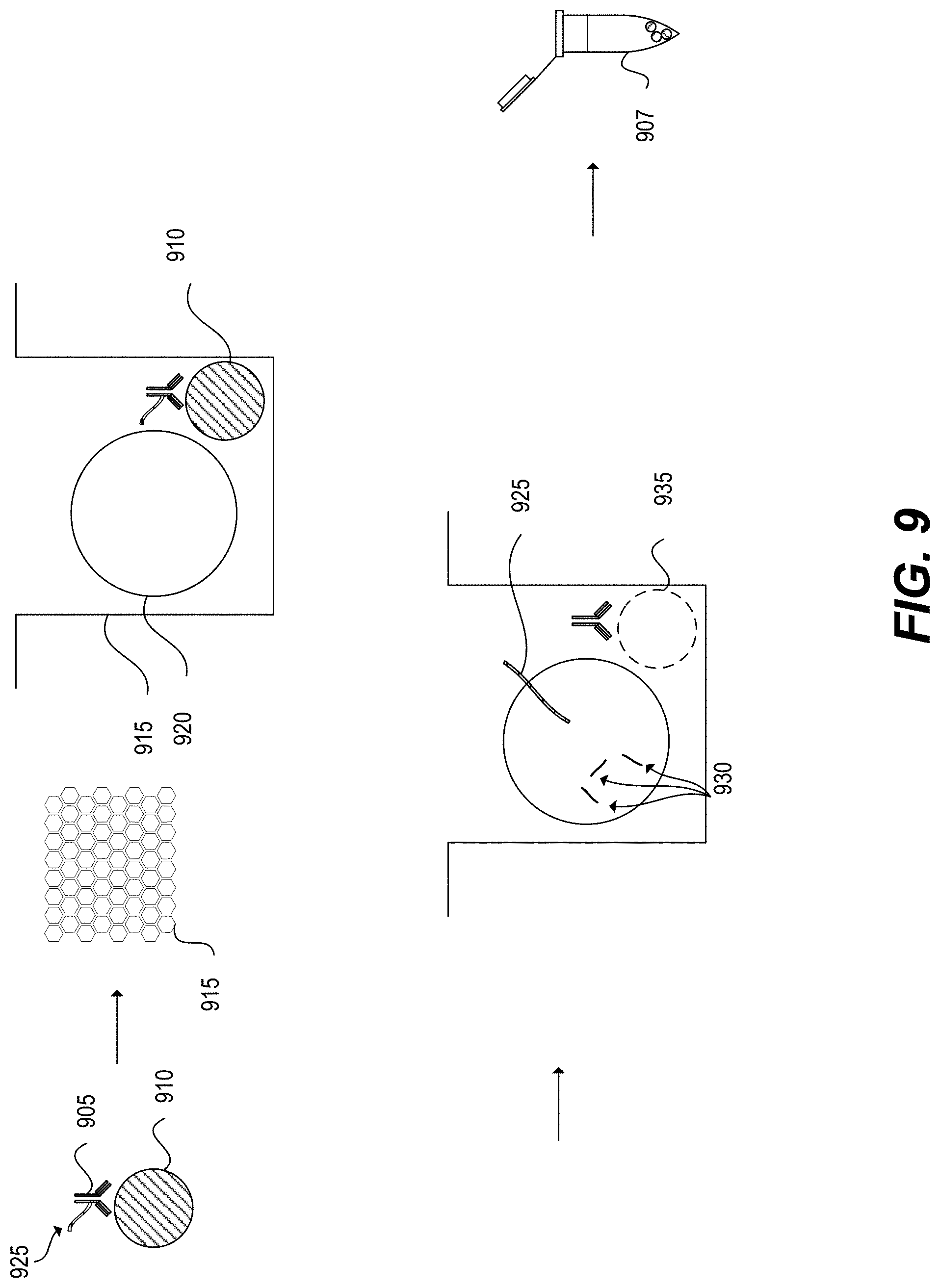 Patent US11782059 Figure 13 – Measurement of protein expression using reagents with barcoded oligonucleotide sequences