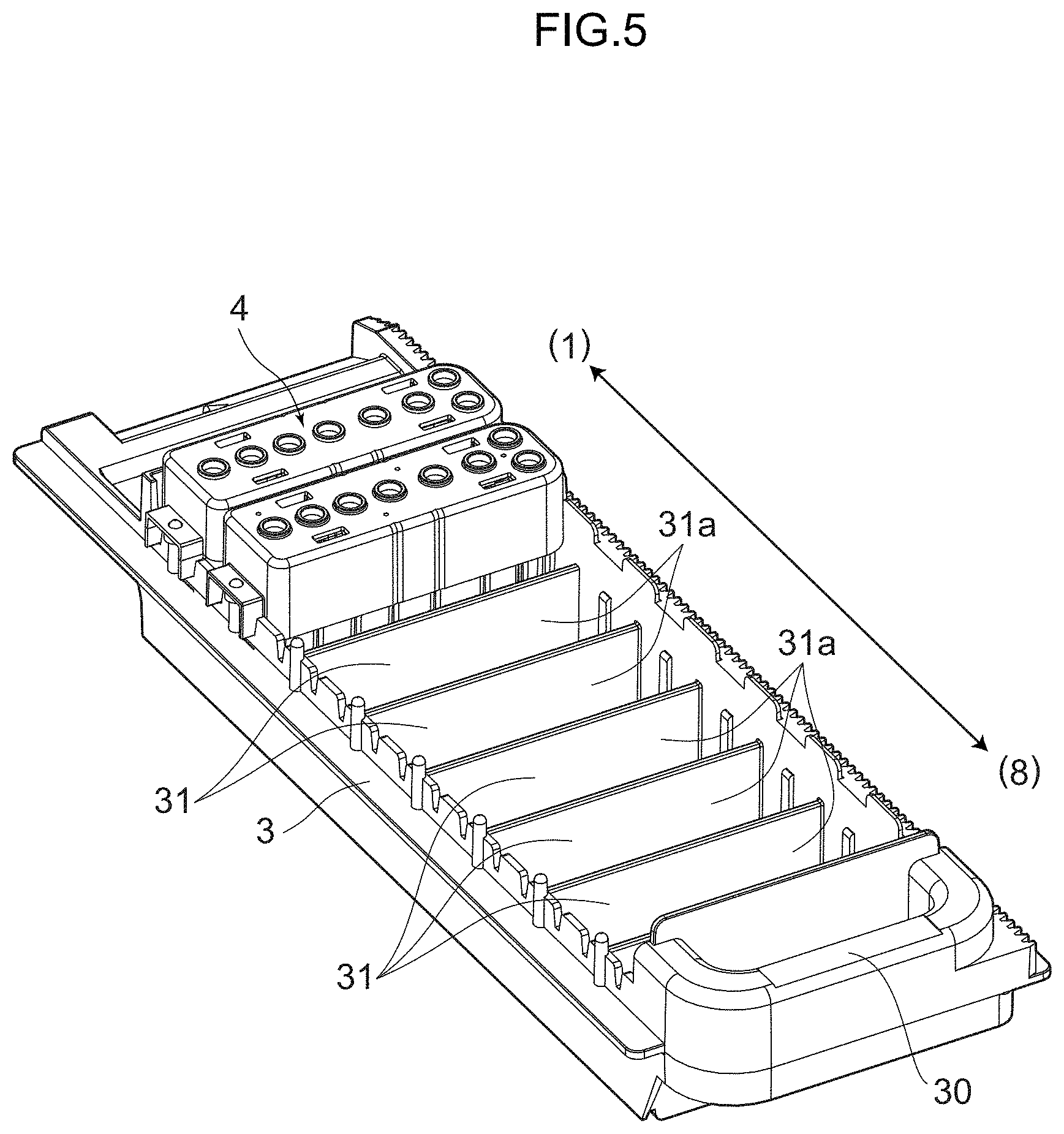 Patent US11782066 Figure 5 – Reagent storage device, reagent storage method, and shutter