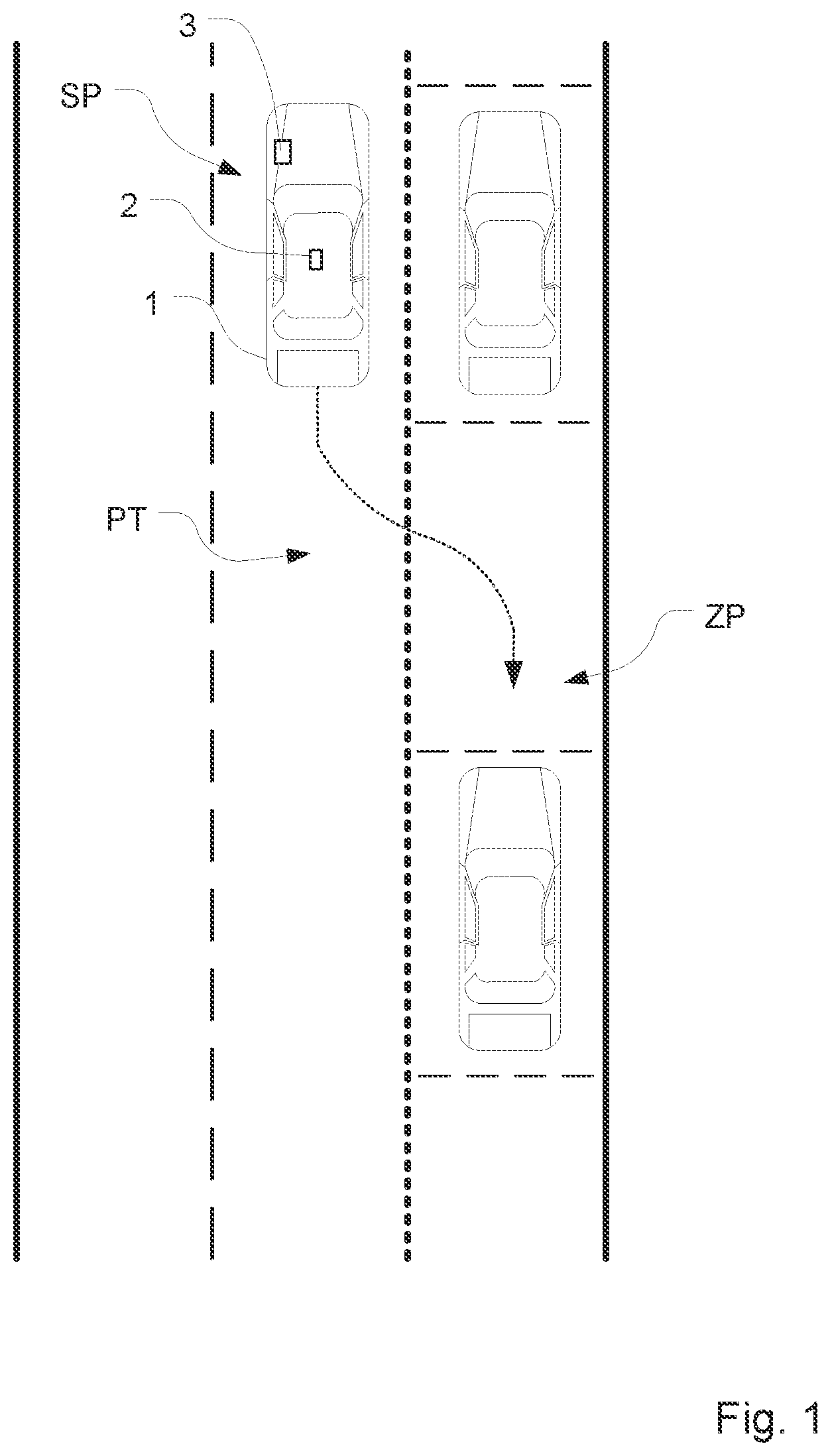 Patent US11782070 Figure 1 – Method for determining the direction of travel of a vehicle