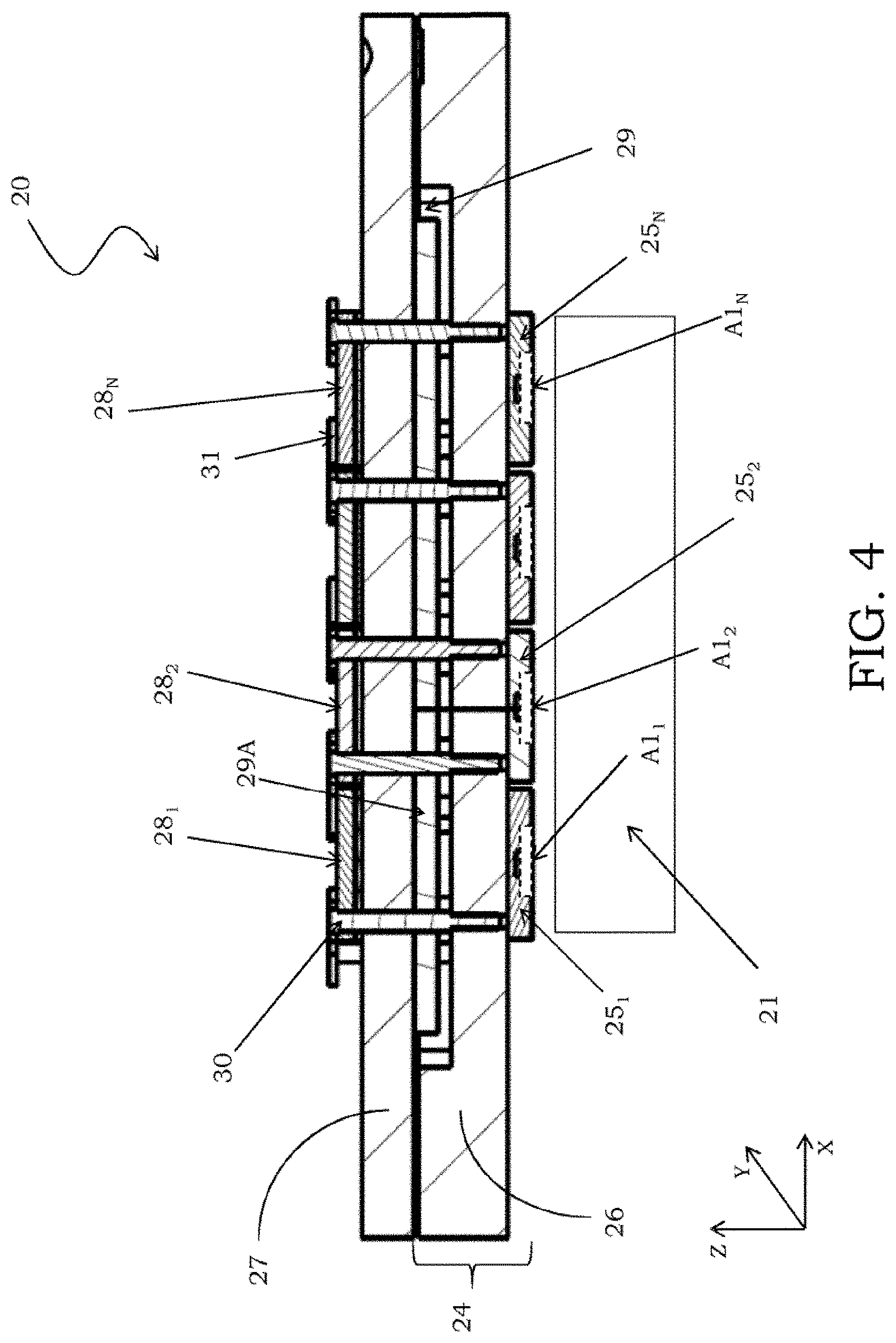 Patent US11782075 Figure 5 – Probe card for a testing apparatus of electronic devices