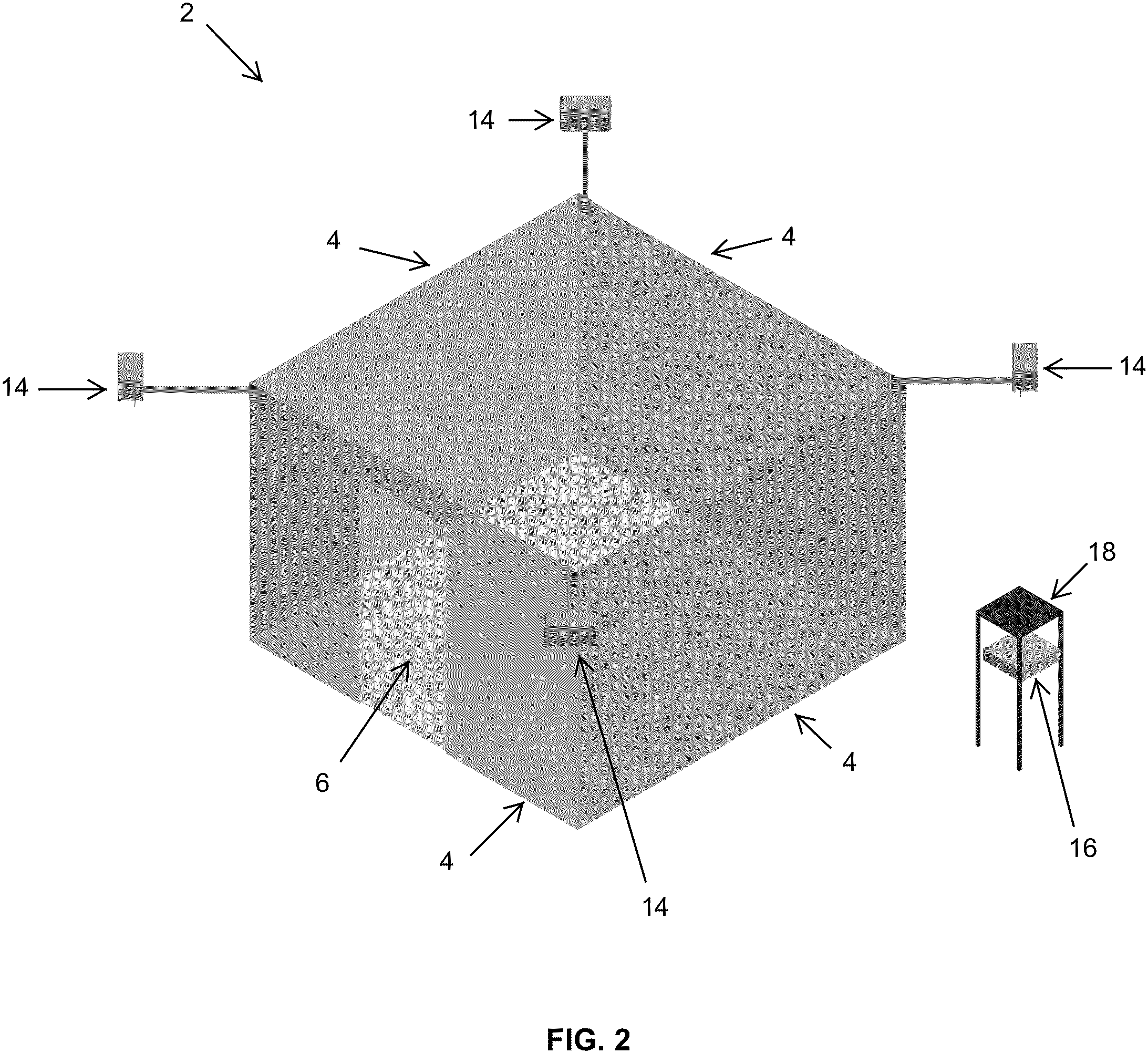 Patent US11782080 Figure 2 – Remotely controlled, automated shielding effectiveness test system for high-altitude electromagnetic pulse detection