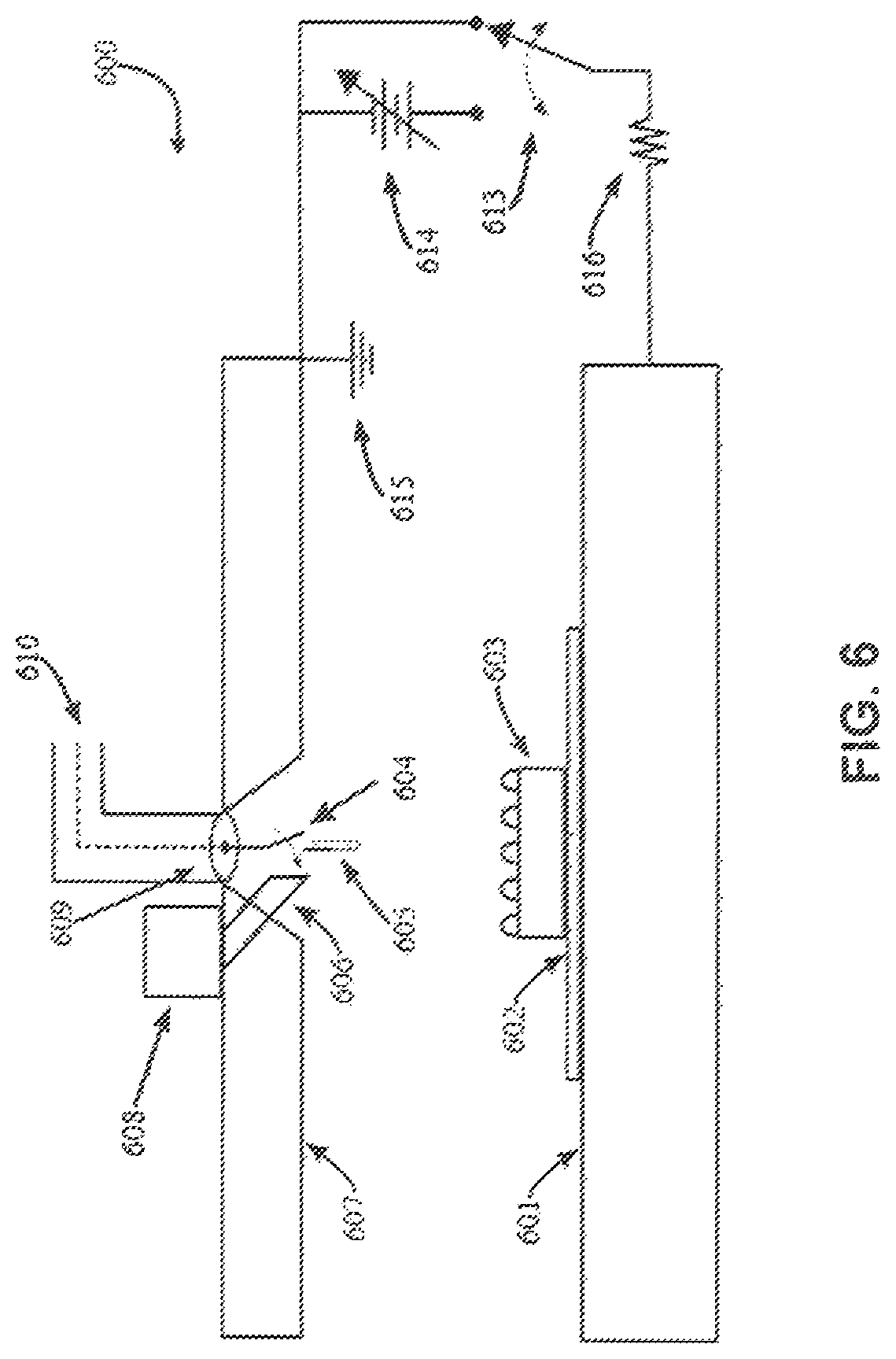 Patent US11782083 Figure 6 – Relay pogo charged device model tester using electrostatic discharge method and structure for repeatable charged device model testing