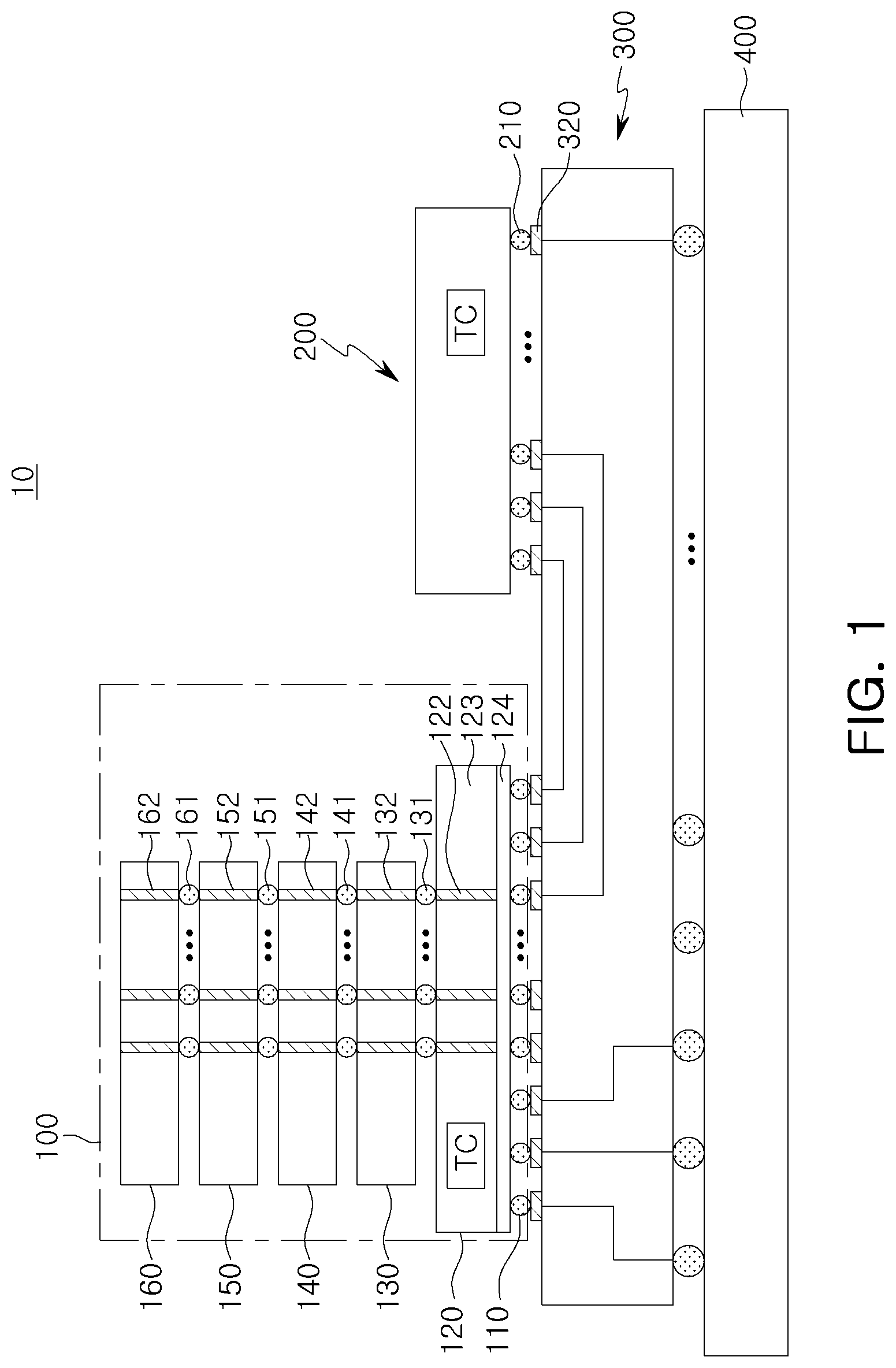 Patent US11782085 — Semiconductor test device and system and test method using the same — Figure 1
