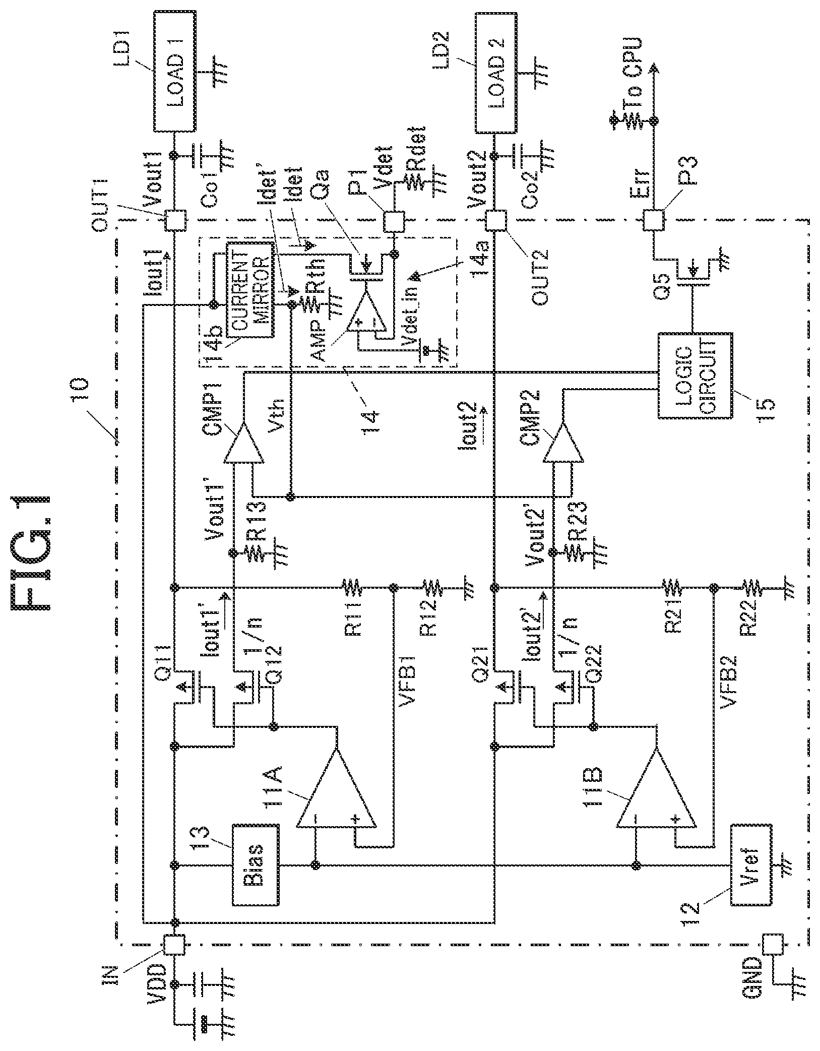 Patent US11782087 Figure 1 – Semiconductor integrated circuit