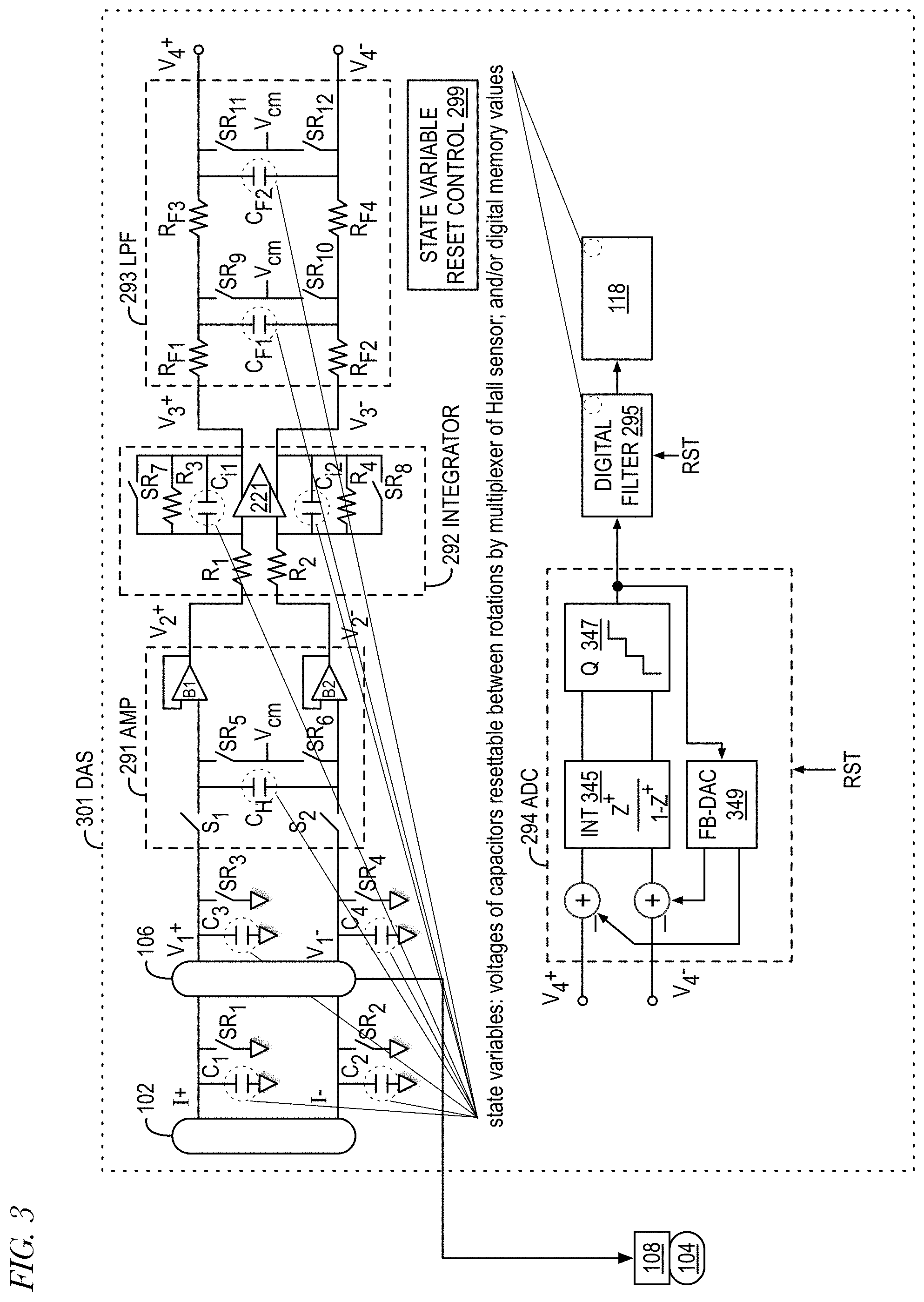 Patent US11782101 Figure 3 – Hall sensor-based data acquisition system