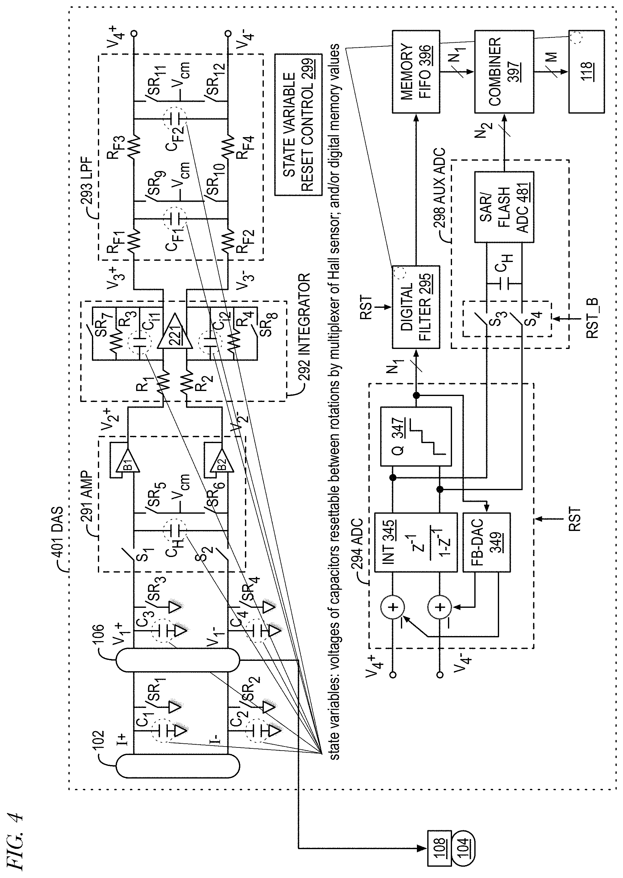 Patent US11782101 Figure 4 – Hall sensor-based data acquisition system