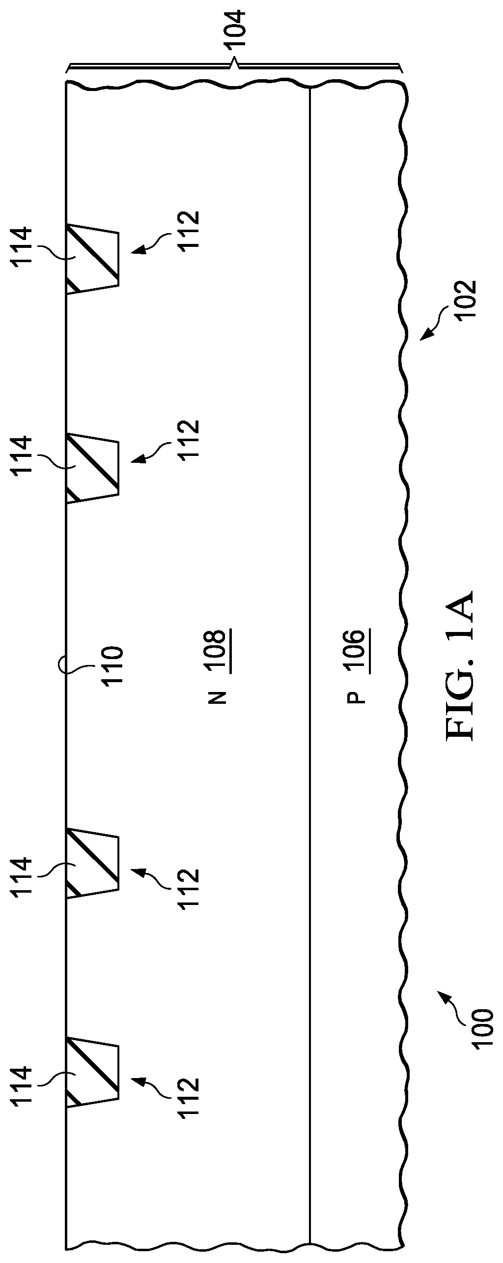 Patent US11782102 Figure 1 – Hall sensor with dielectric isolation and p-n junction isolation