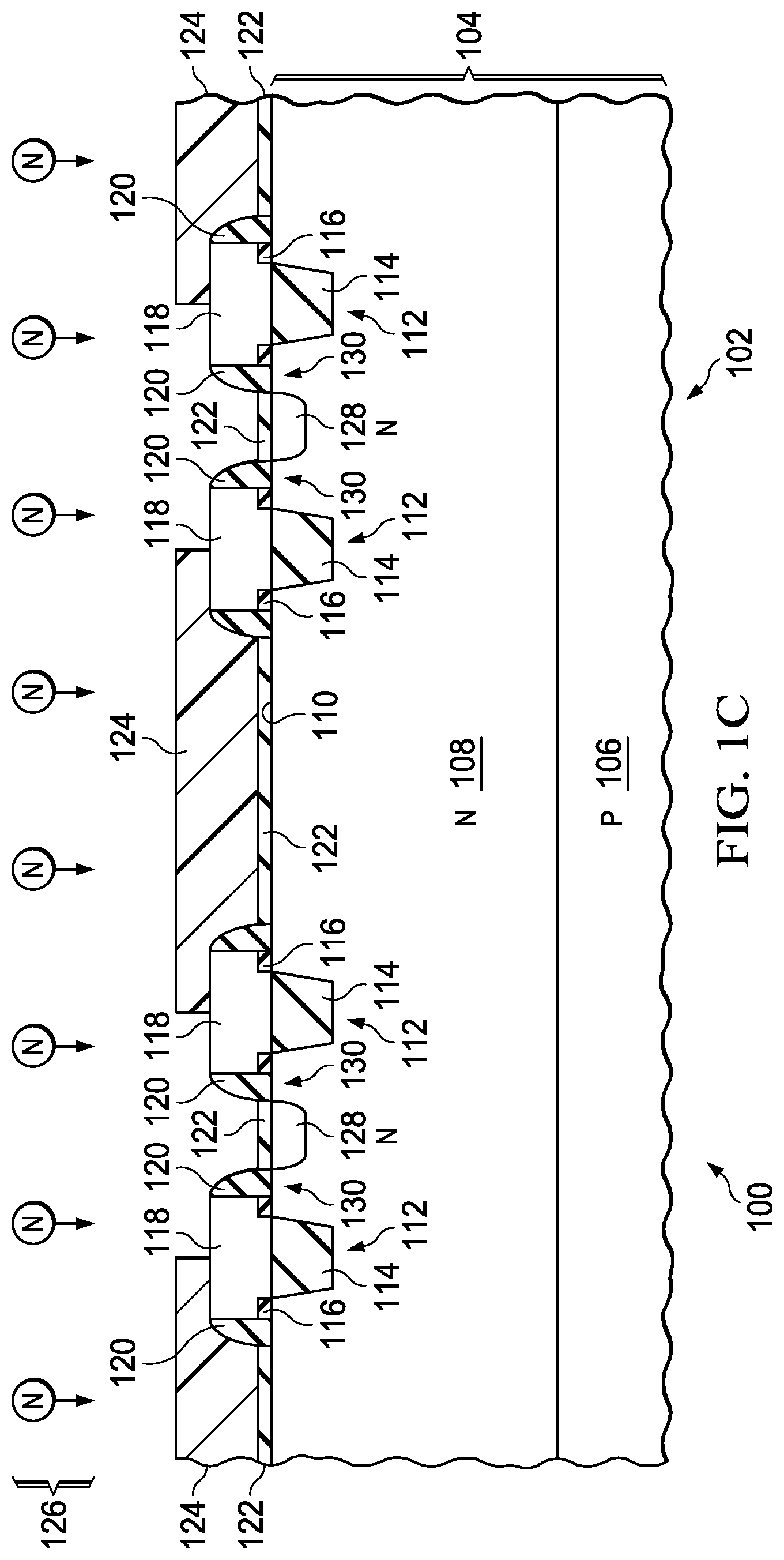 Patent US11782102 Figure 3 – Hall sensor with dielectric isolation and p-n junction isolation