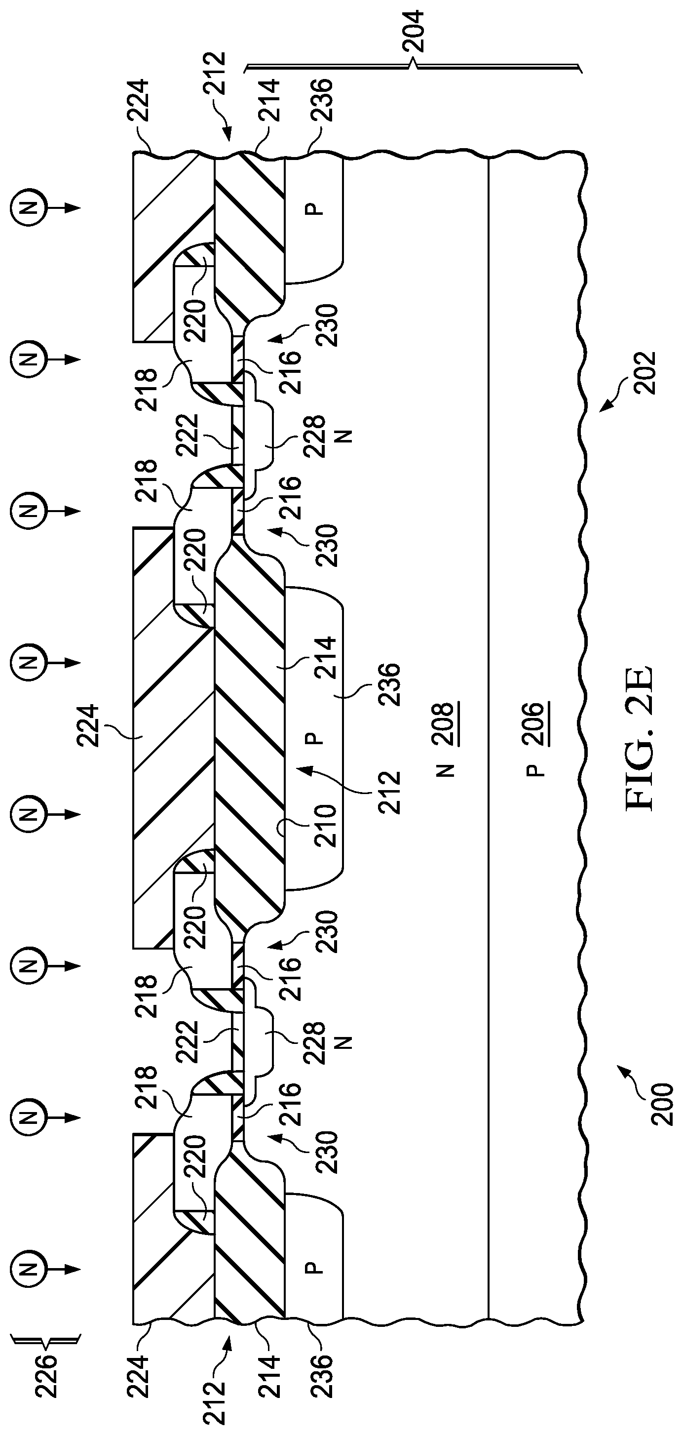 Patent US11782102 Figure 10 – Hall sensor with dielectric isolation and p-n junction isolation