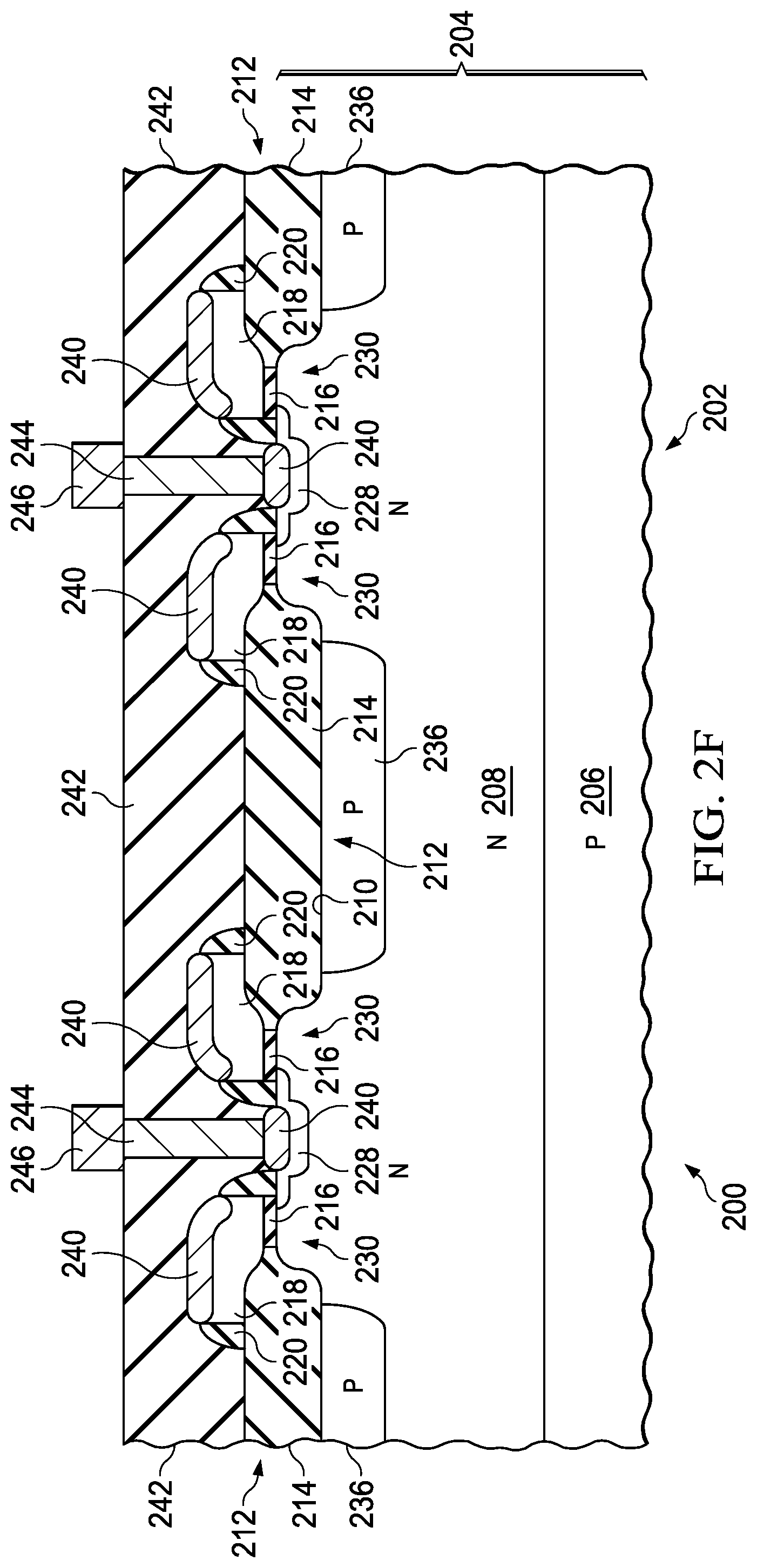 Patent US11782102 Figure 11 – Hall sensor with dielectric isolation and p-n junction isolation