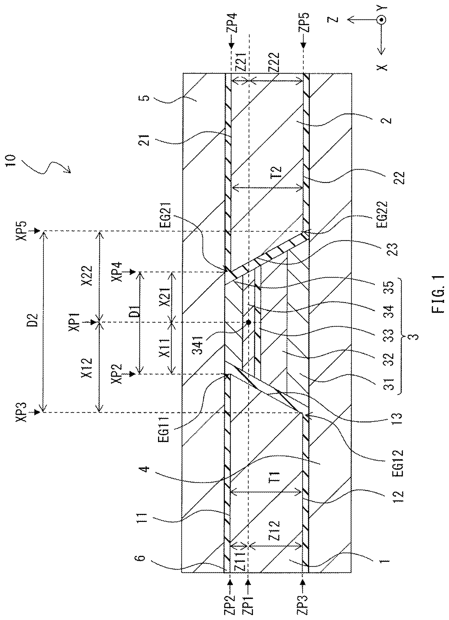 Patent US11782104 Figure 1 – Magnetic field detection device