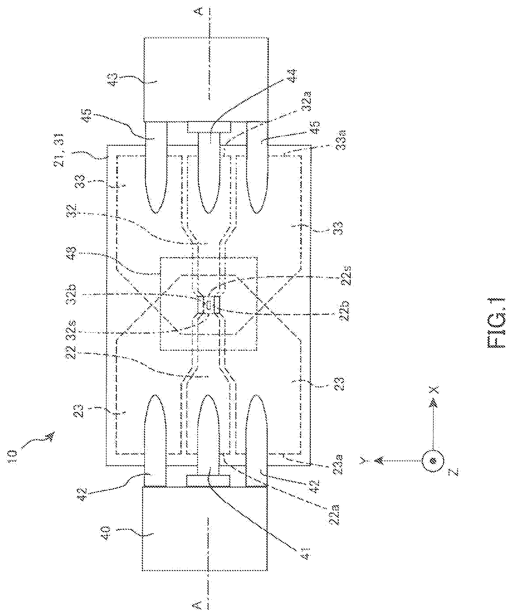 Patent US11782106 Figure 1 – Permeability measurement jig, permeability measurement device, and permeability measurement method
