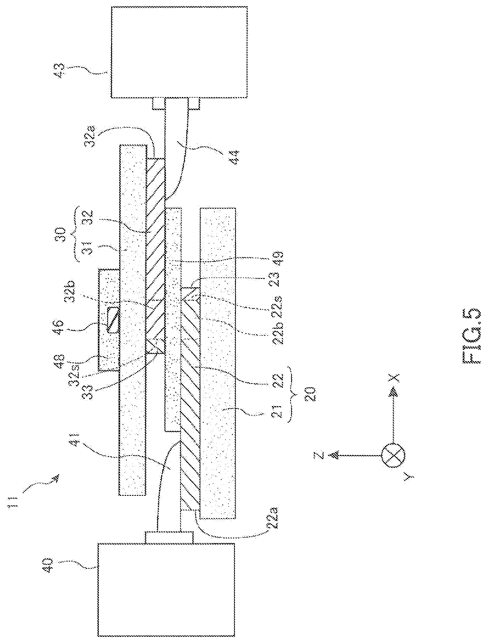 Patent US11782106 Figure 6 – Permeability measurement jig, permeability measurement device, and permeability measurement method