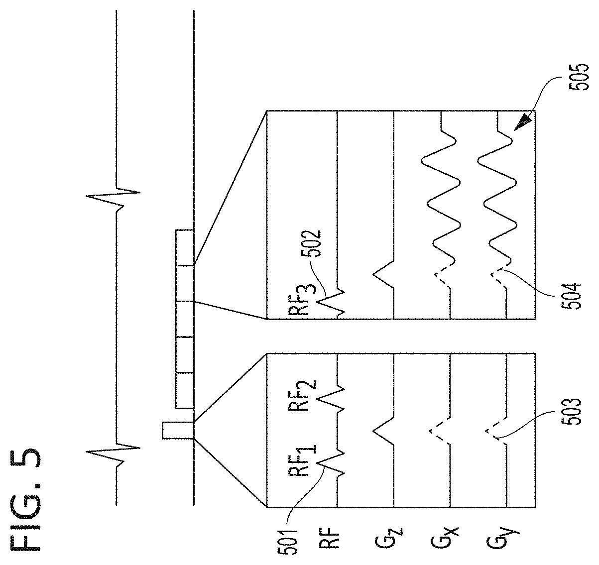 Patent US11782114 Figure 5 – Reducing artifact generation echo in stimulated-echo-based strain imaging