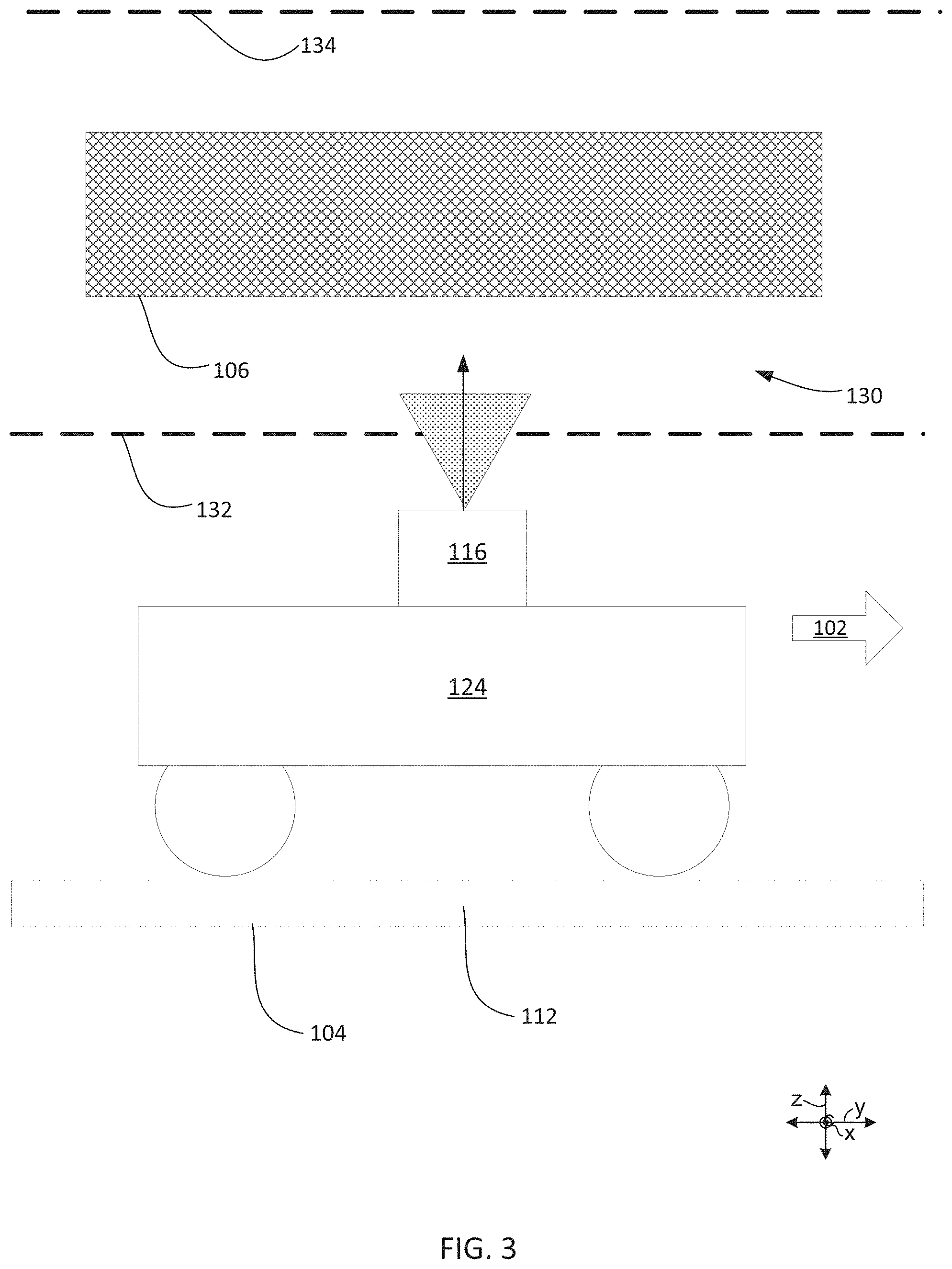 Patent US11782129 Figure 3 – Automatic detection of overhead obstructions
