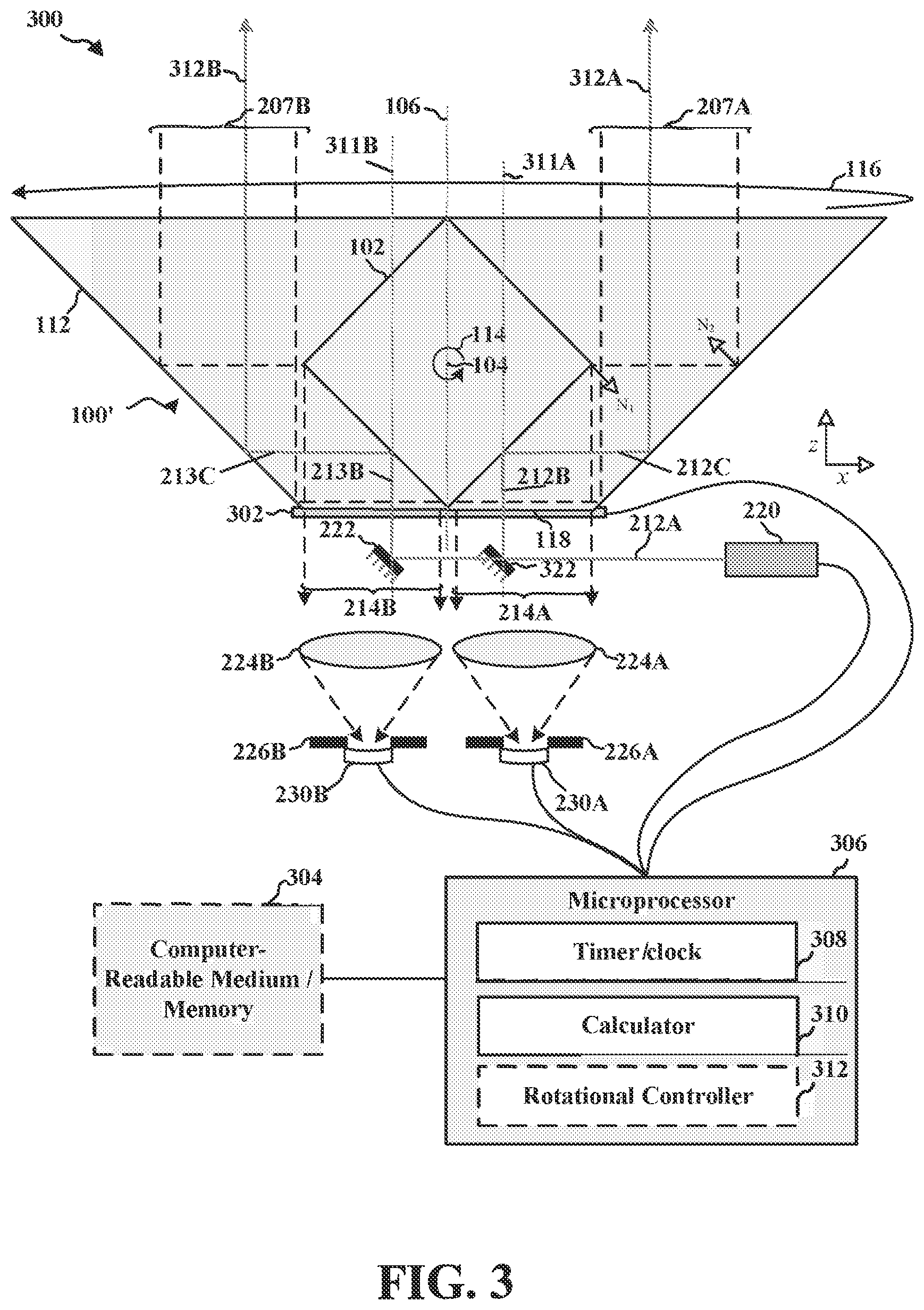 Patent US11782131 Figure 4 – 2D scanning high precision LiDAR using combination of rotating concave mirror and beam steering devices