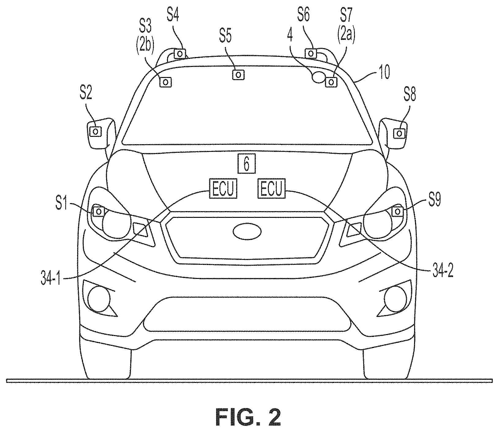 Patent US11782145 Figure 2 – 3D vision system with automatically calibrated stereo vision sensors and LiDAR sensor
