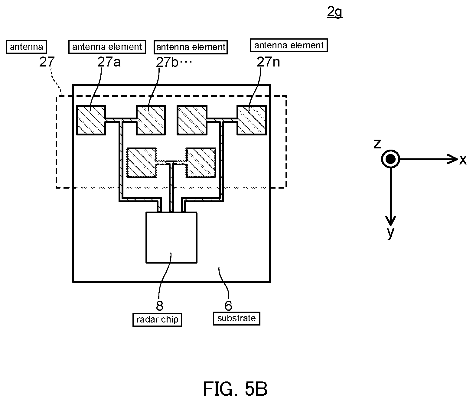 Patent US11782147 Figure 13 – Radar apparatus and vehicle