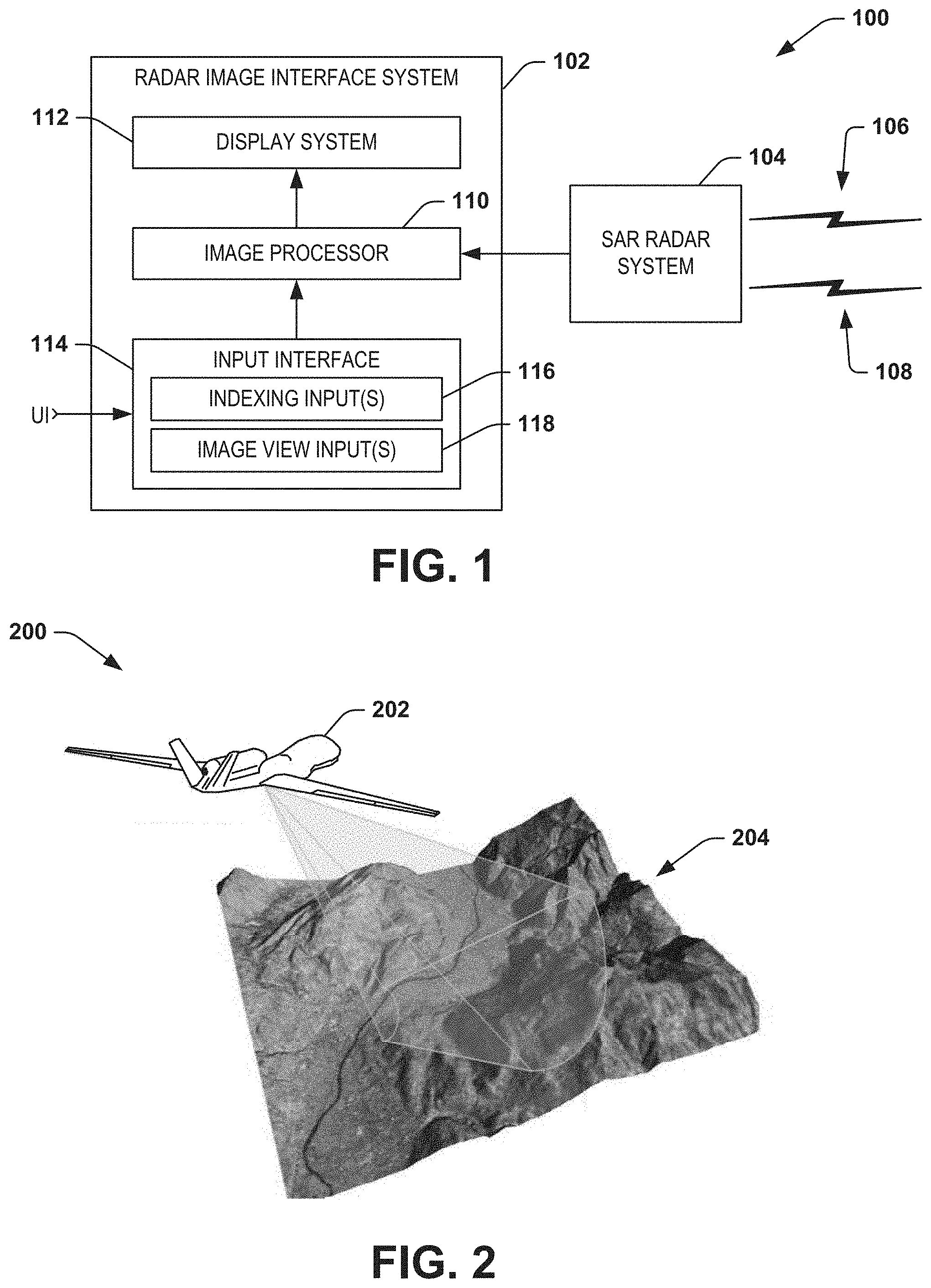 Patent US11782152 Figure 1 – Radar image interface system