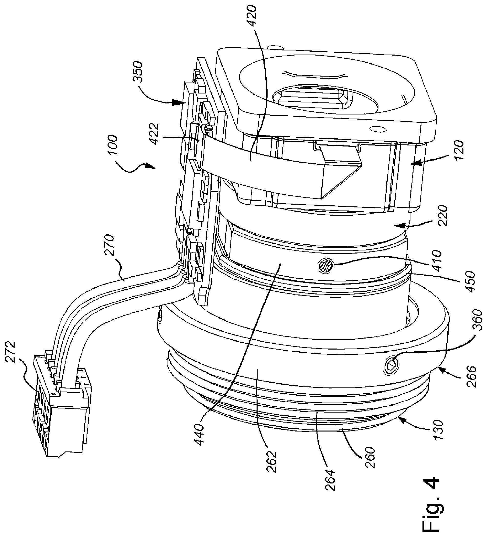 Patent US11782156 Figure 4 – Lens assembly with integrated feedback loop and time-of-flight sensor