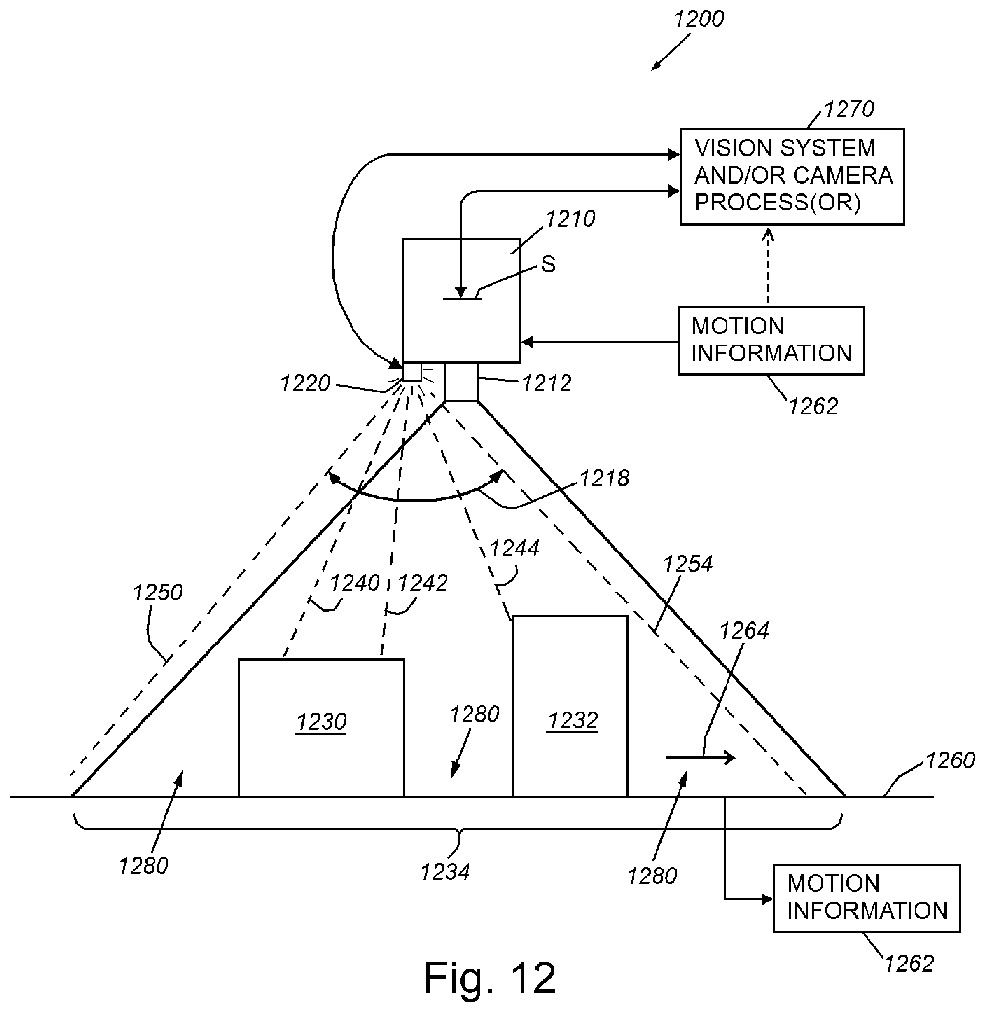 Patent US11782156 Figure 13 – Lens assembly with integrated feedback loop and time-of-flight sensor