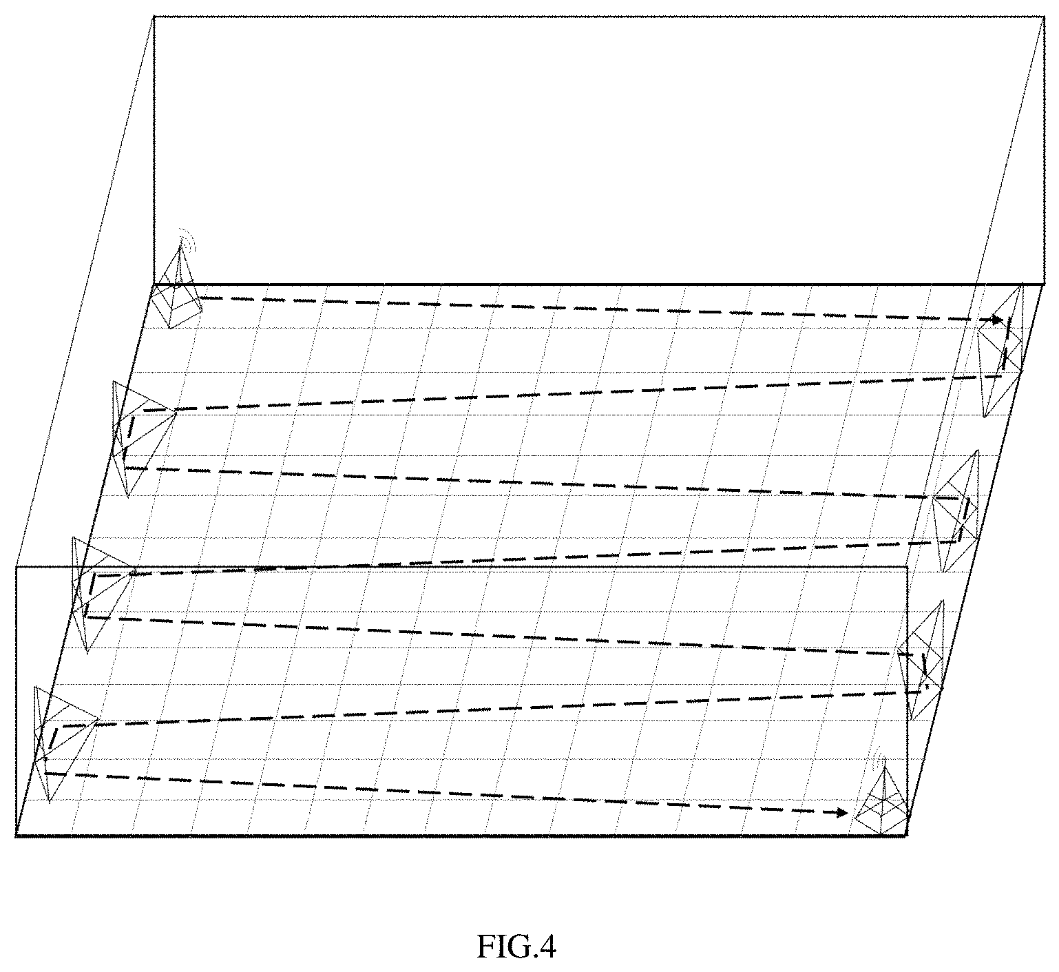 Patent US11782188 Figure 4 – Microwave rain attenuation law based artificial rainfall experimental method with adjustable link length