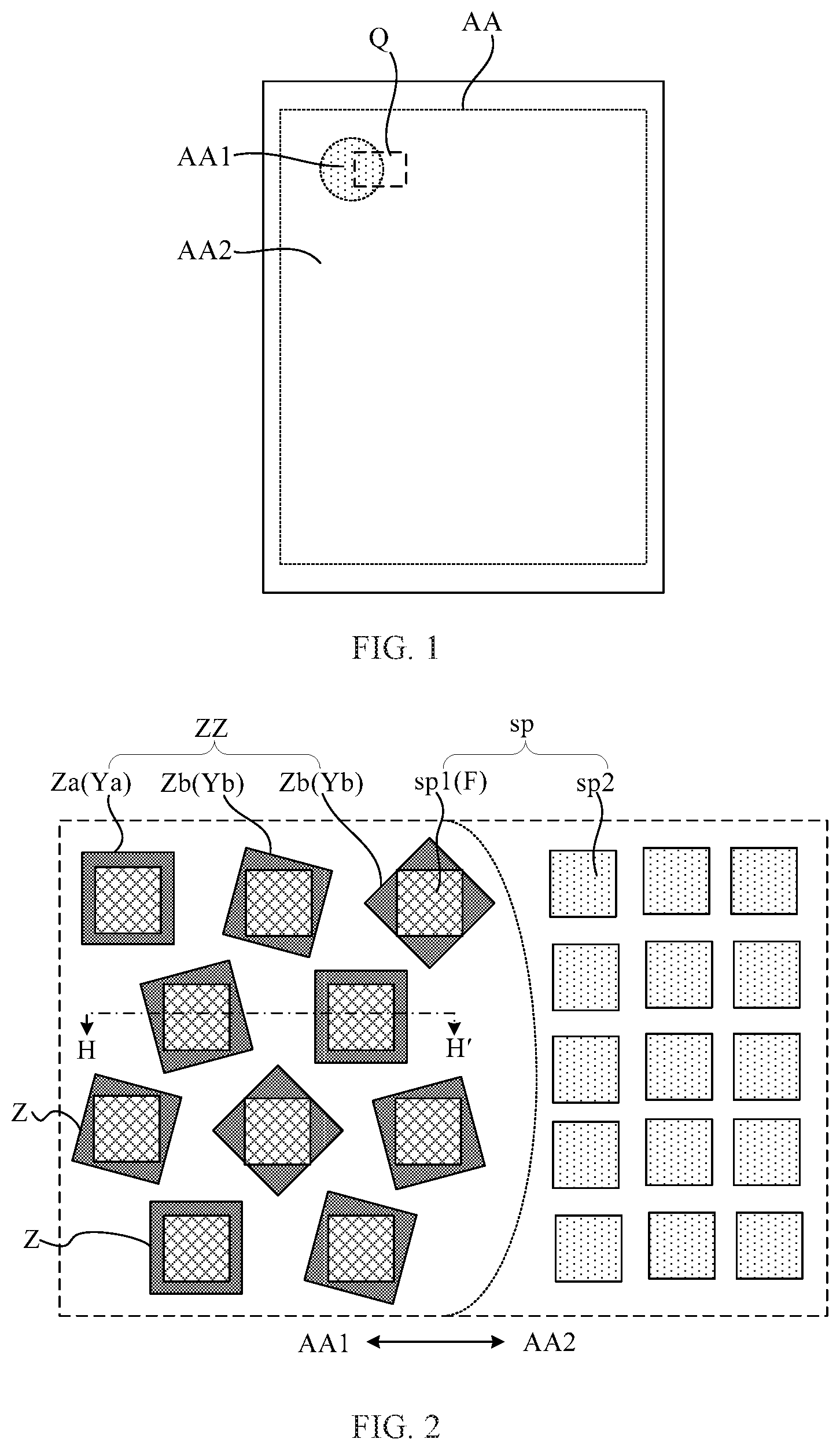 Patent US11782189 Figure 1 – Display panel and display device