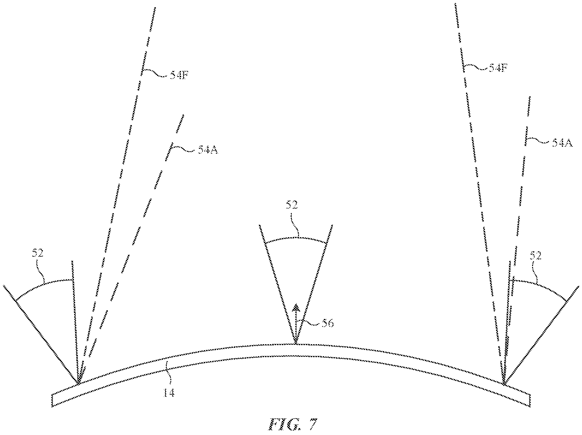 Patent US11782190 Figure 7 – Optical film arrangements for electronic device displays