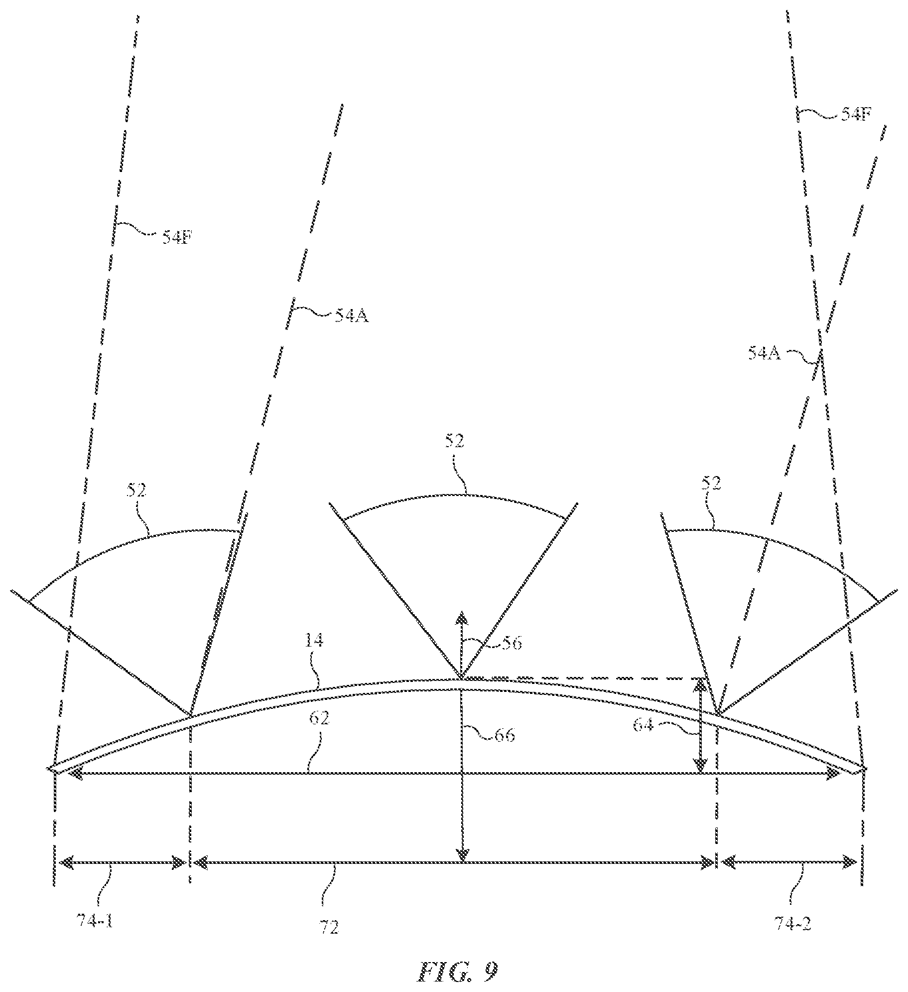Patent US11782190 Figure 9 – Optical film arrangements for electronic device displays