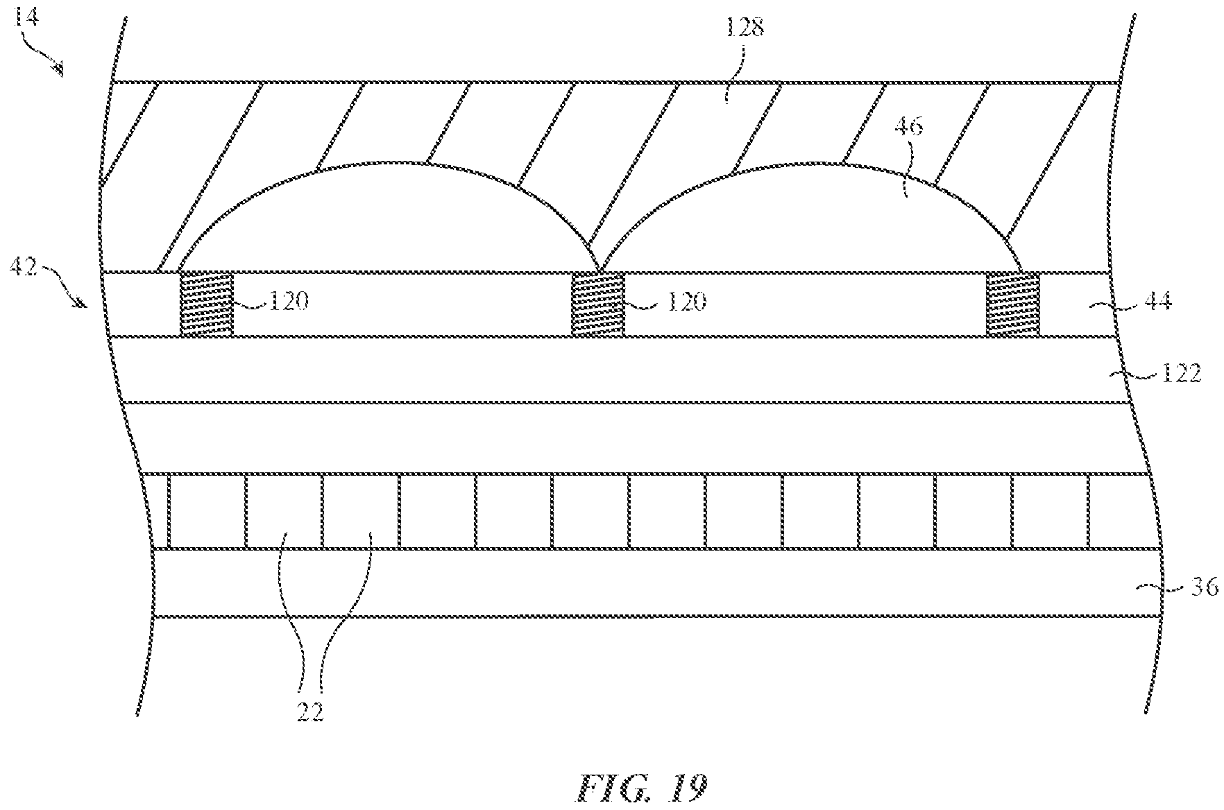 Patent US11782190 Figure 17 – Optical film arrangements for electronic device displays