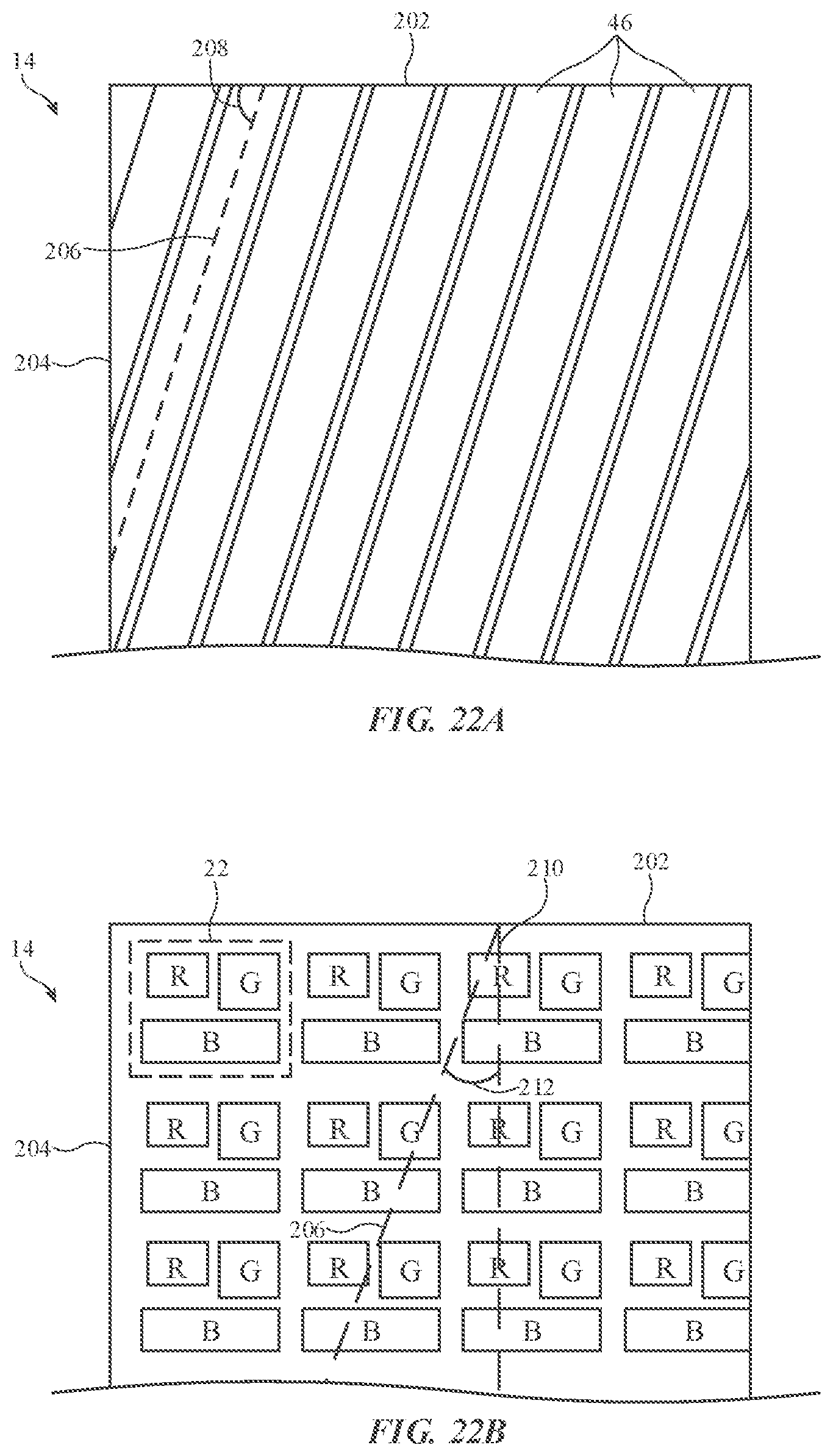 Patent US11782190 Figure 20 – Optical film arrangements for electronic device displays