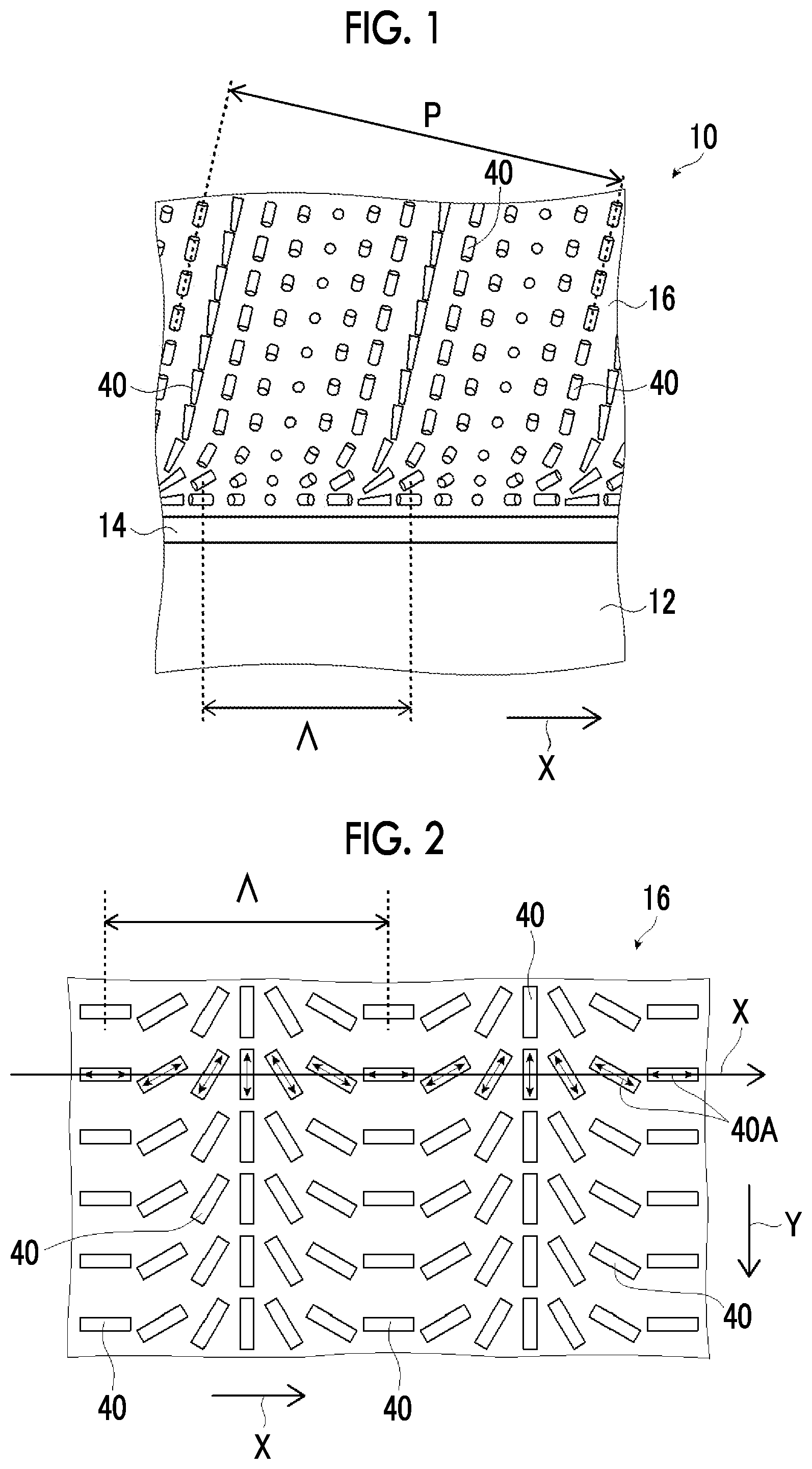 Patent US11782196 Figure 1 – Cholesteric liquid crystal layer and method for forming cholesteric liquid crystal layer