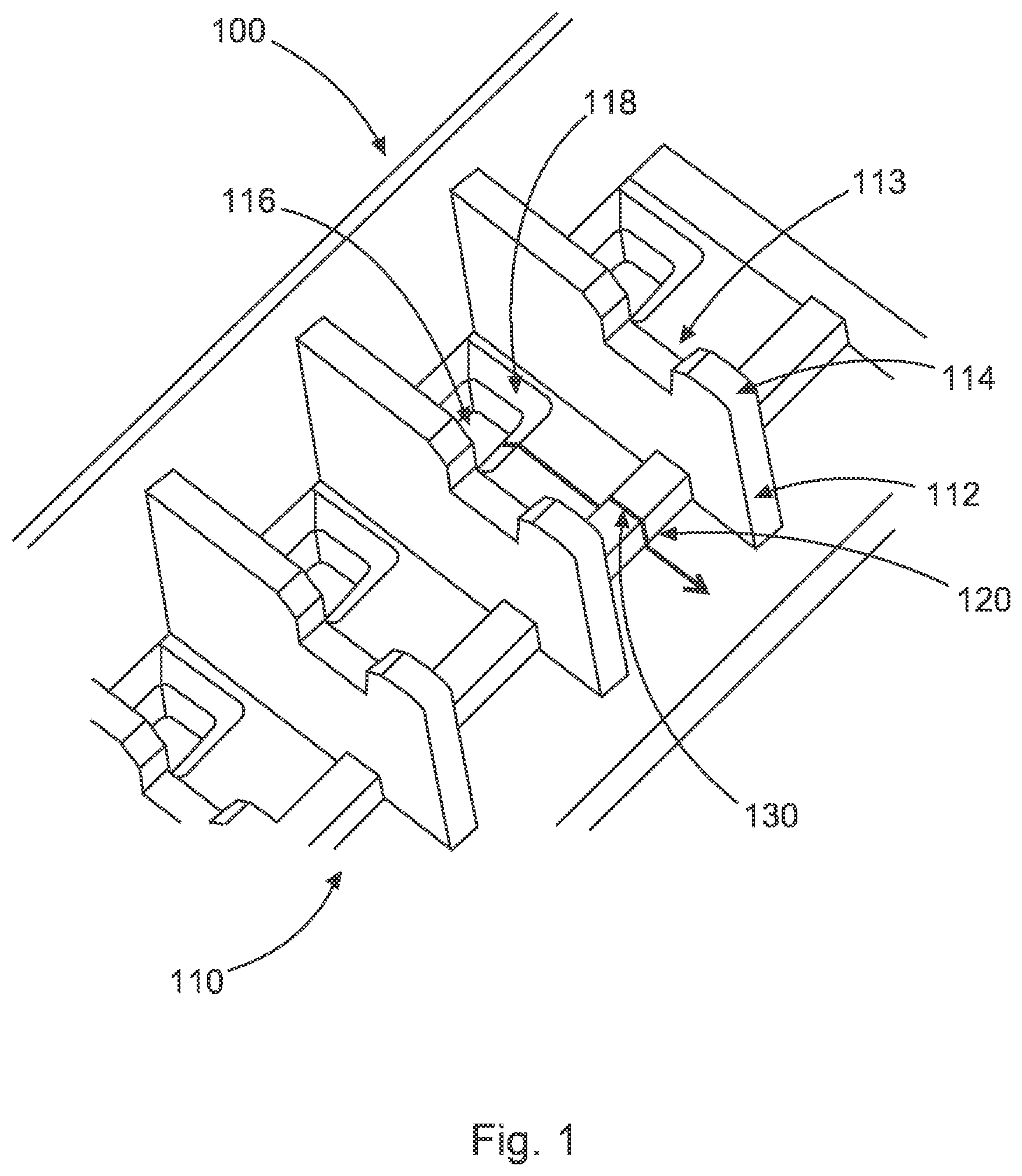 Patent US11782202 Figure 1 – Light guide receptacle for mounting a plurality of light guides
