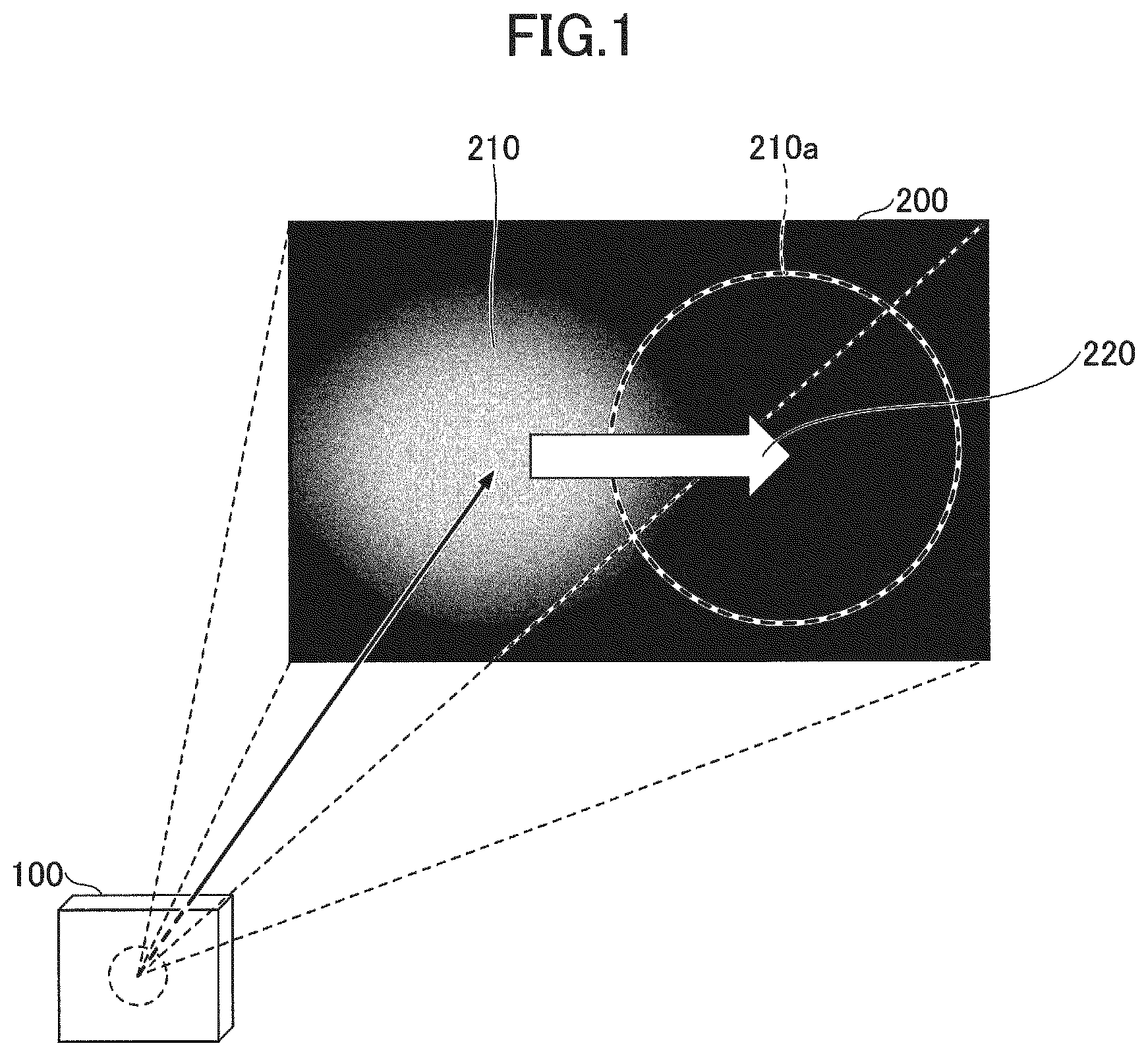Patent US11782205 Figure 1 – Light-emitting device including movement mechanism