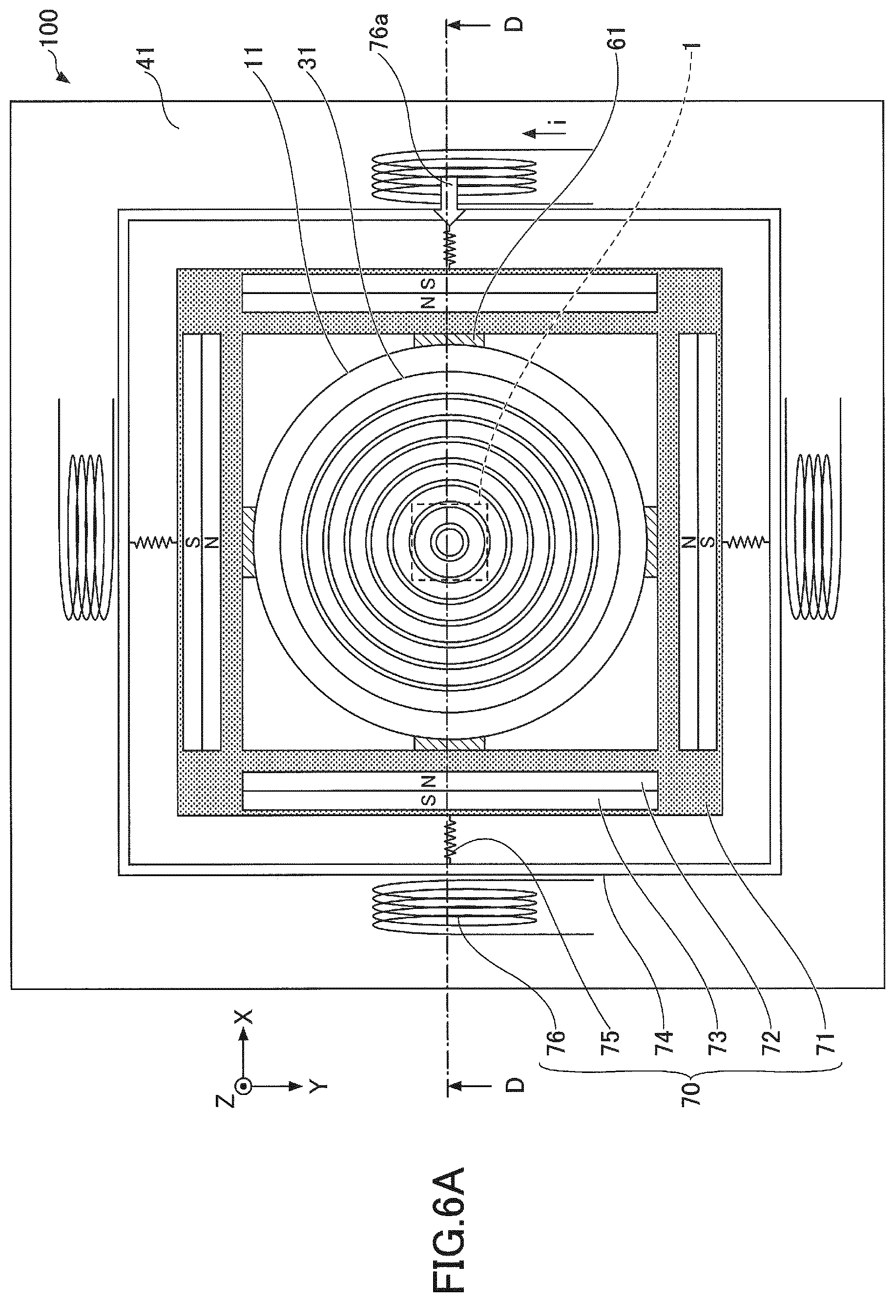 Patent US11782205 Figure 6 – Light-emitting device including movement mechanism