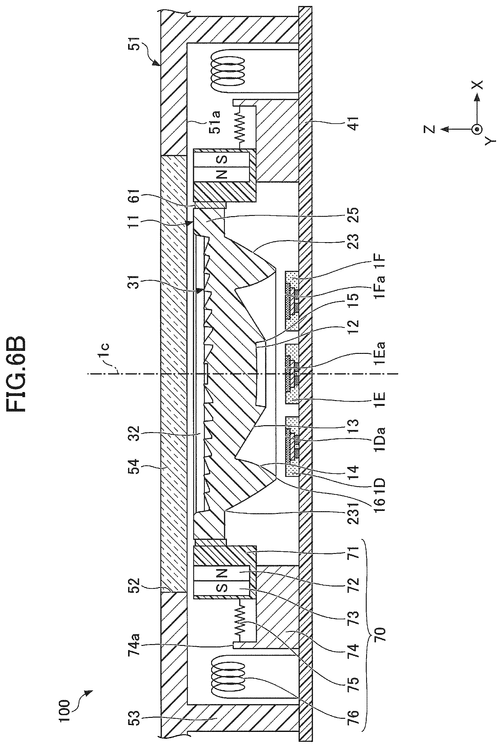 Patent US11782205 Figure 7 – Light-emitting device including movement mechanism