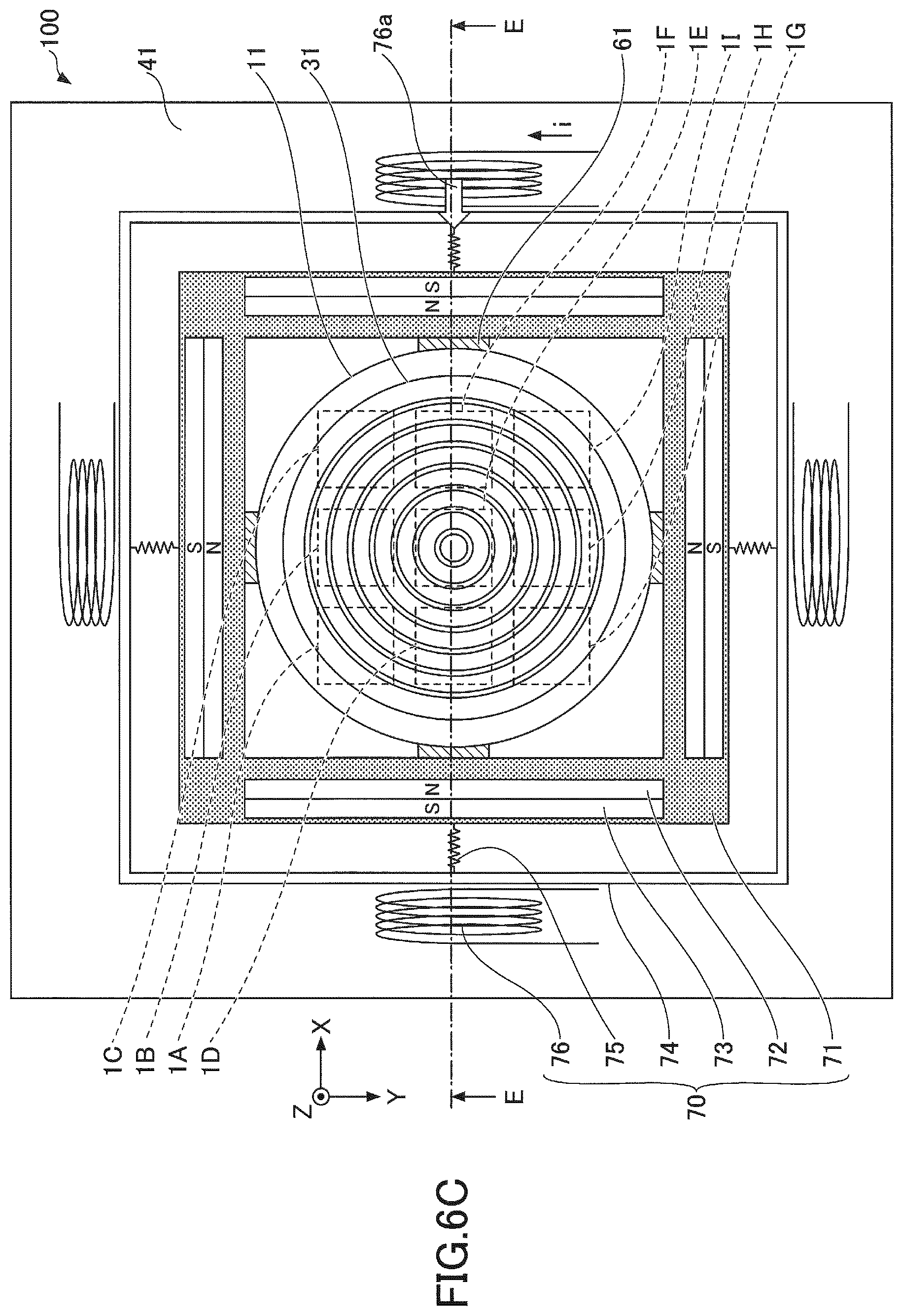 Patent US11782205 Figure 8 – Light-emitting device including movement mechanism