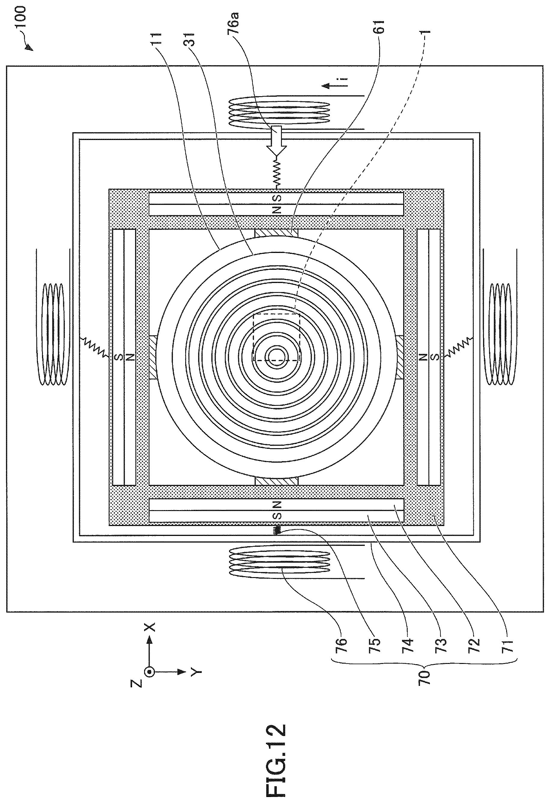Patent US11782205 Figure 13 – Light-emitting device including movement mechanism