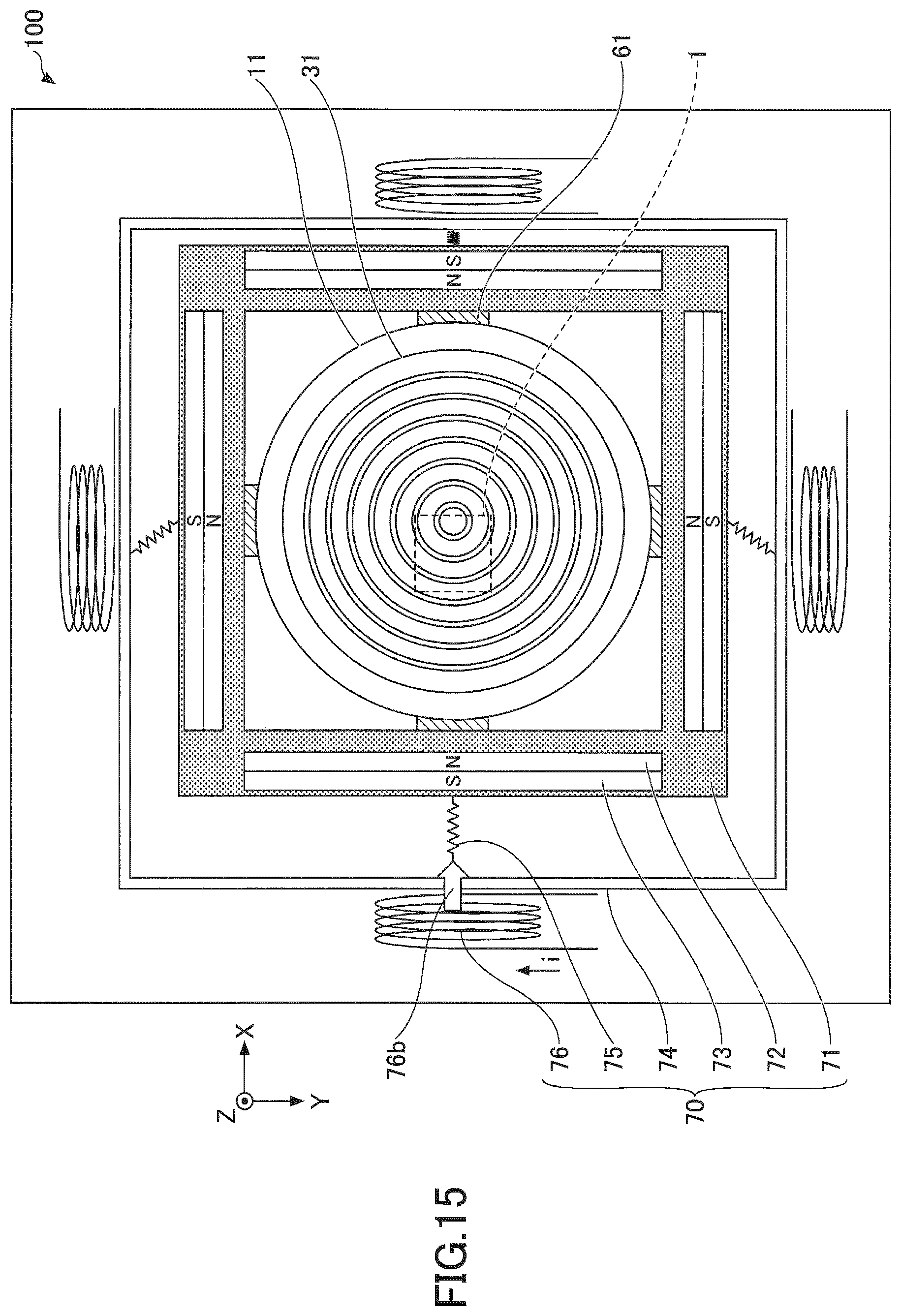 Patent US11782205 Figure 16 – Light-emitting device including movement mechanism