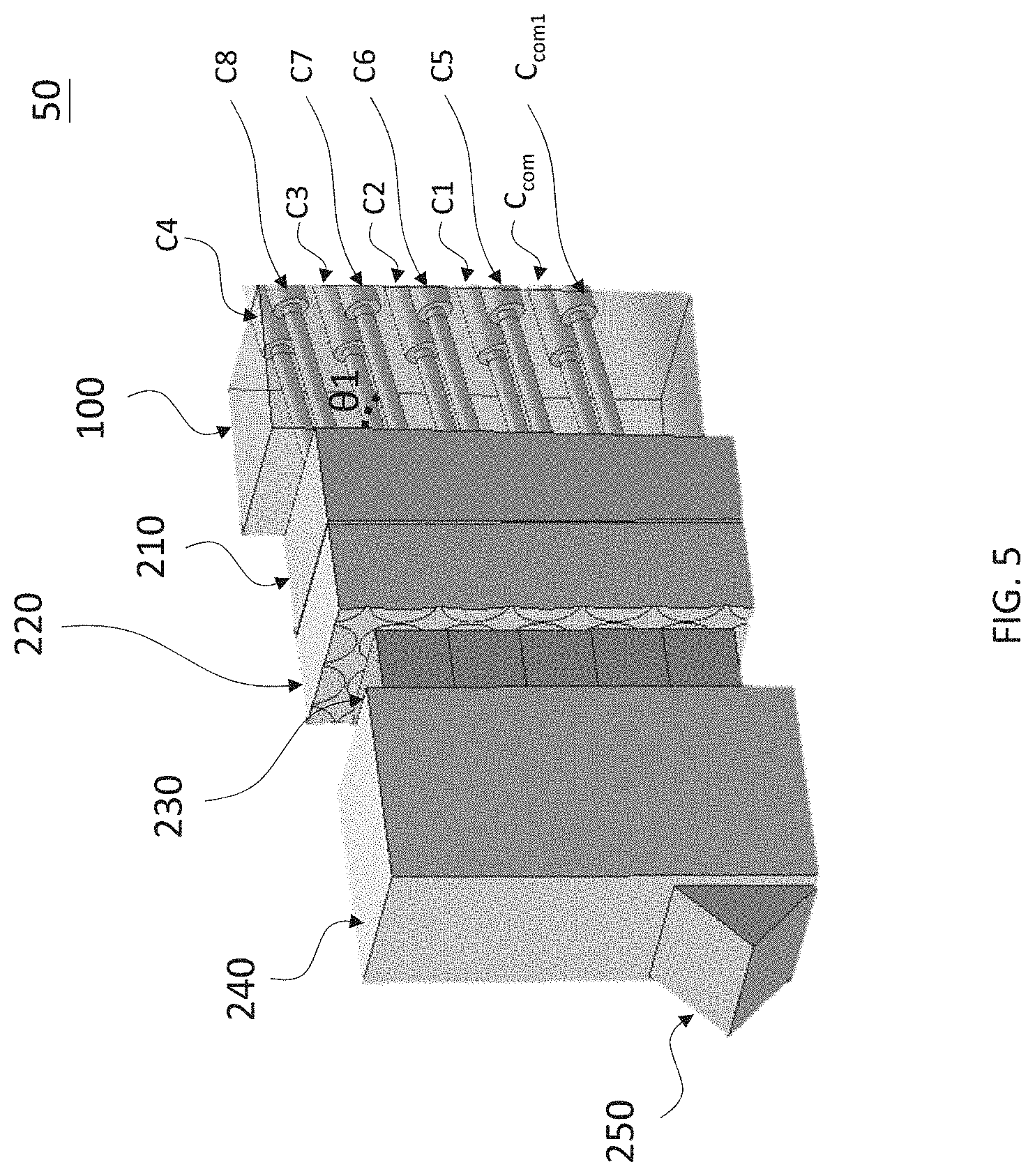 Patent US11782215 Figure 5 – Optical device