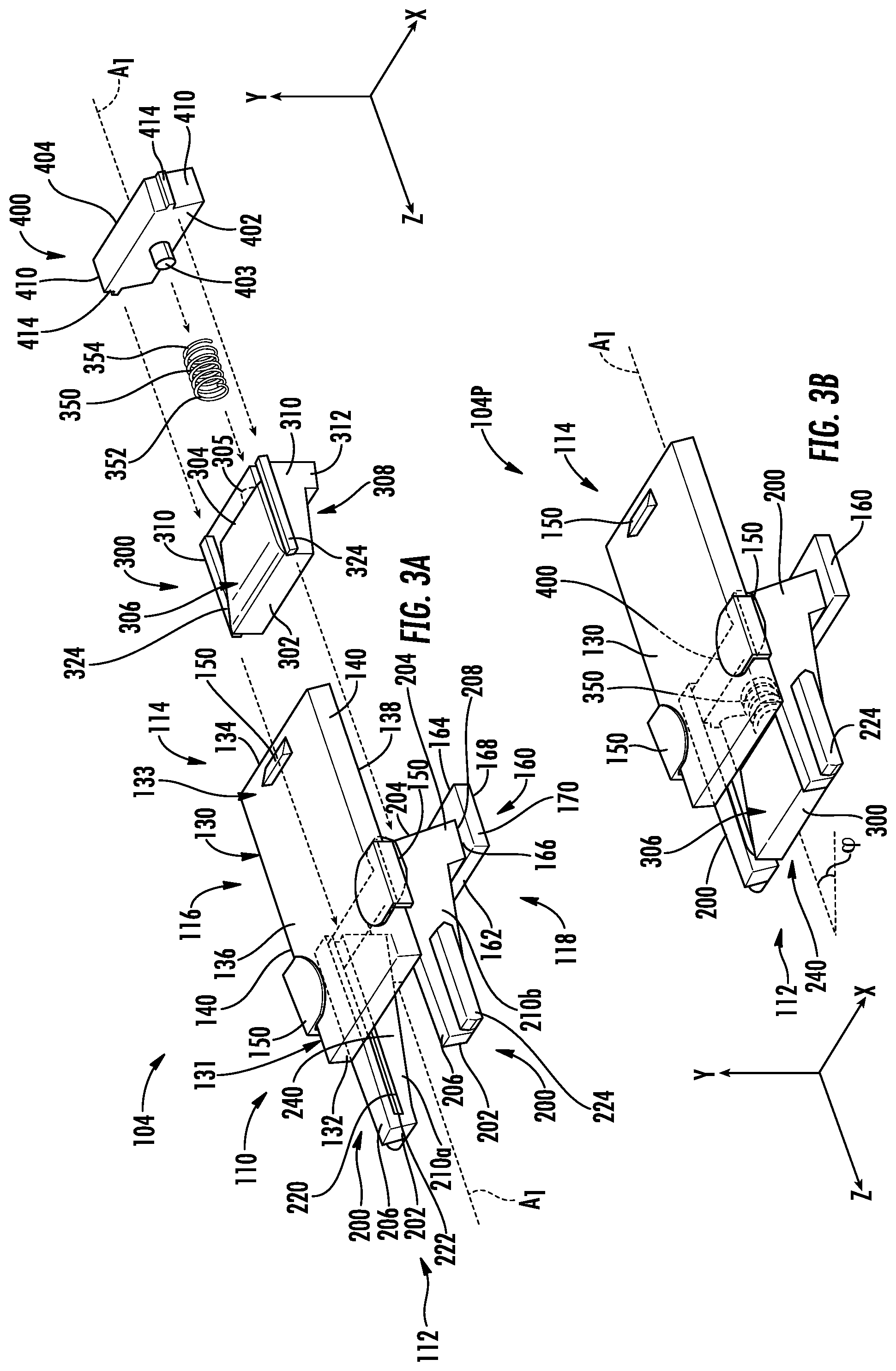 Patent US11782218 Figure 4 – Alignment ferrule assemblies and connectors for evanescent optical couplers and evanescent optical couplers using same