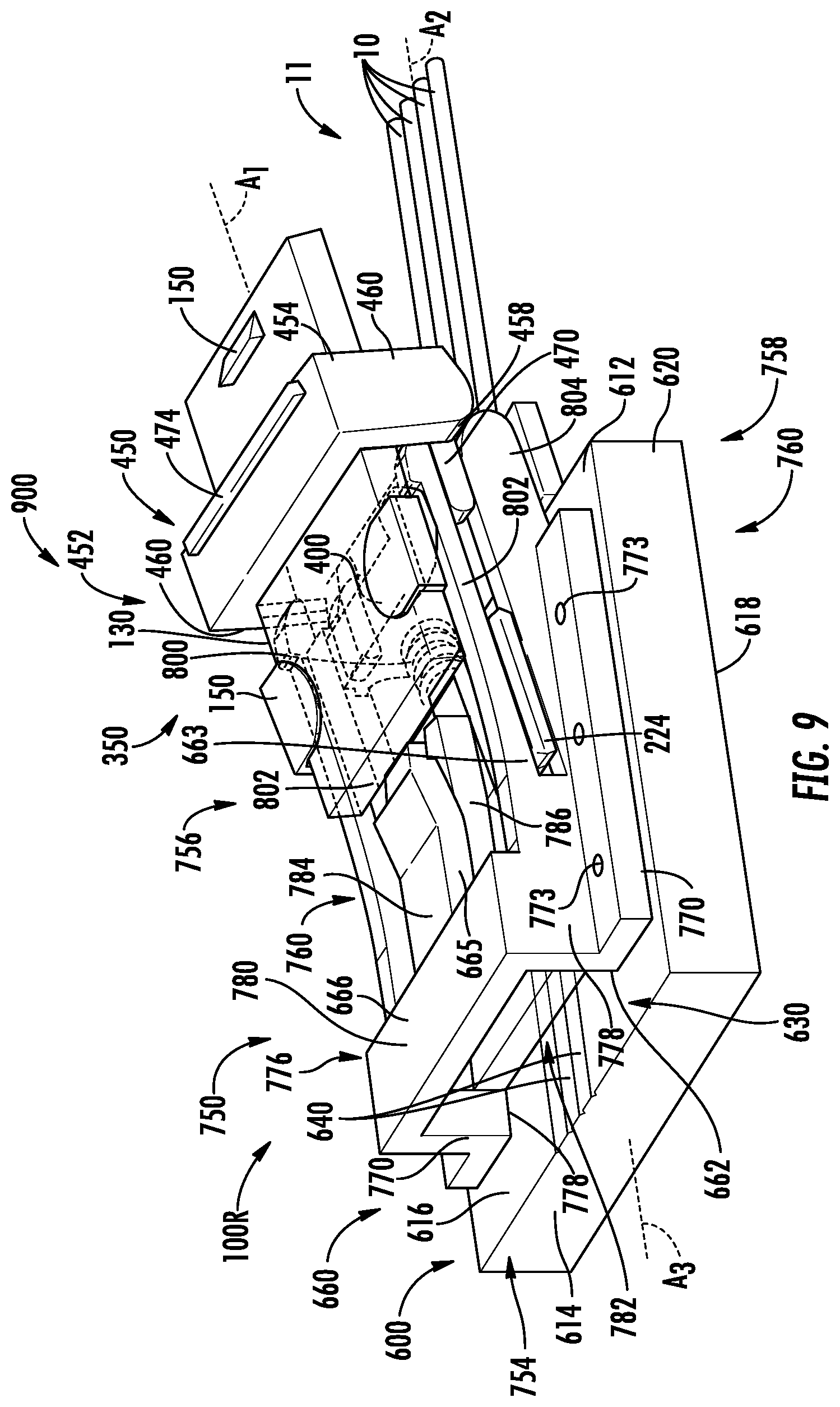 Patent US11782218 Figure 12 – Alignment ferrule assemblies and connectors for evanescent optical couplers and evanescent optical couplers using same