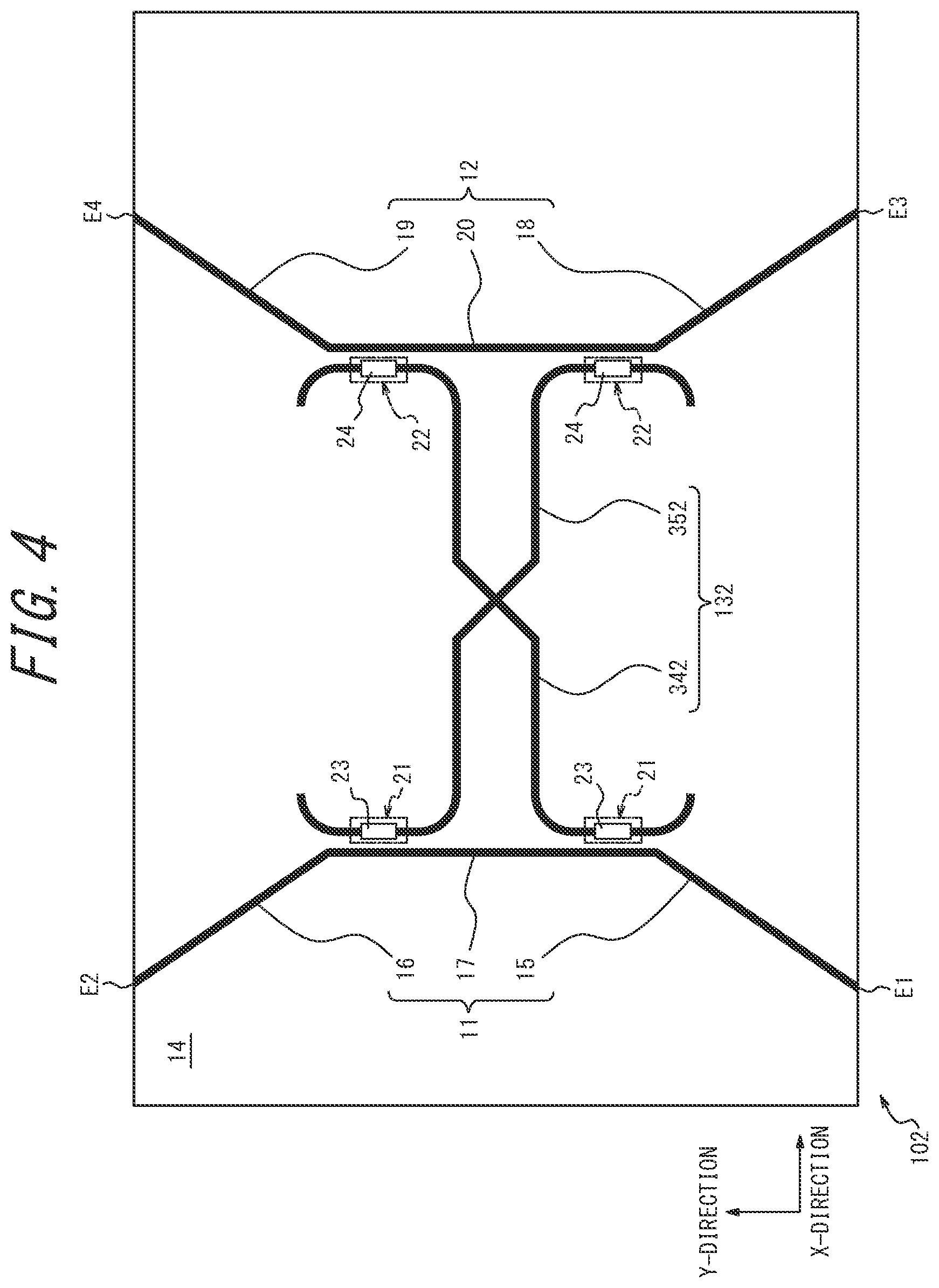 Patent US11782219 Figure 4 – Optical switch