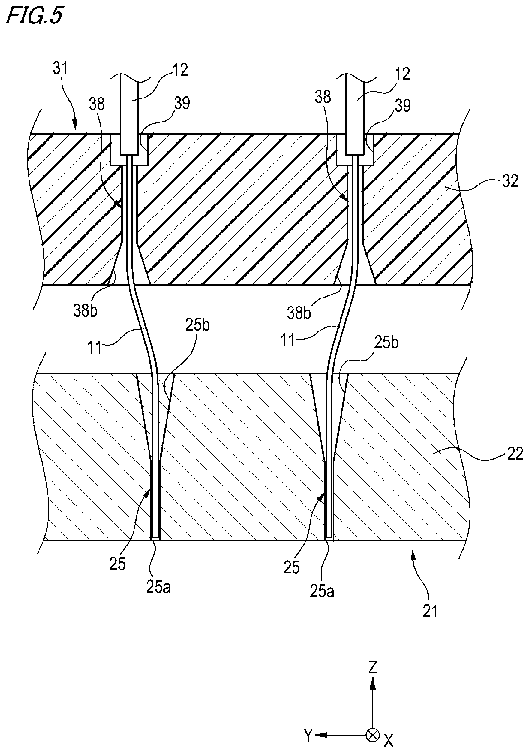 Patent US11782222 Figure 4 – Optical fiber connection component and optical fiber connection structure