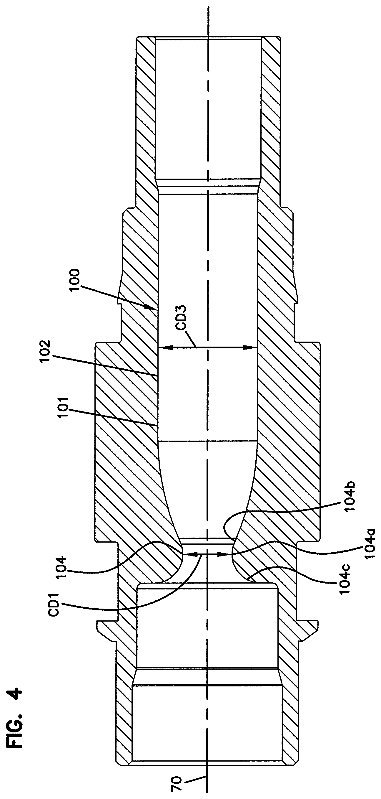 Patent US11782224 Figure 4 – Fiber optic connector