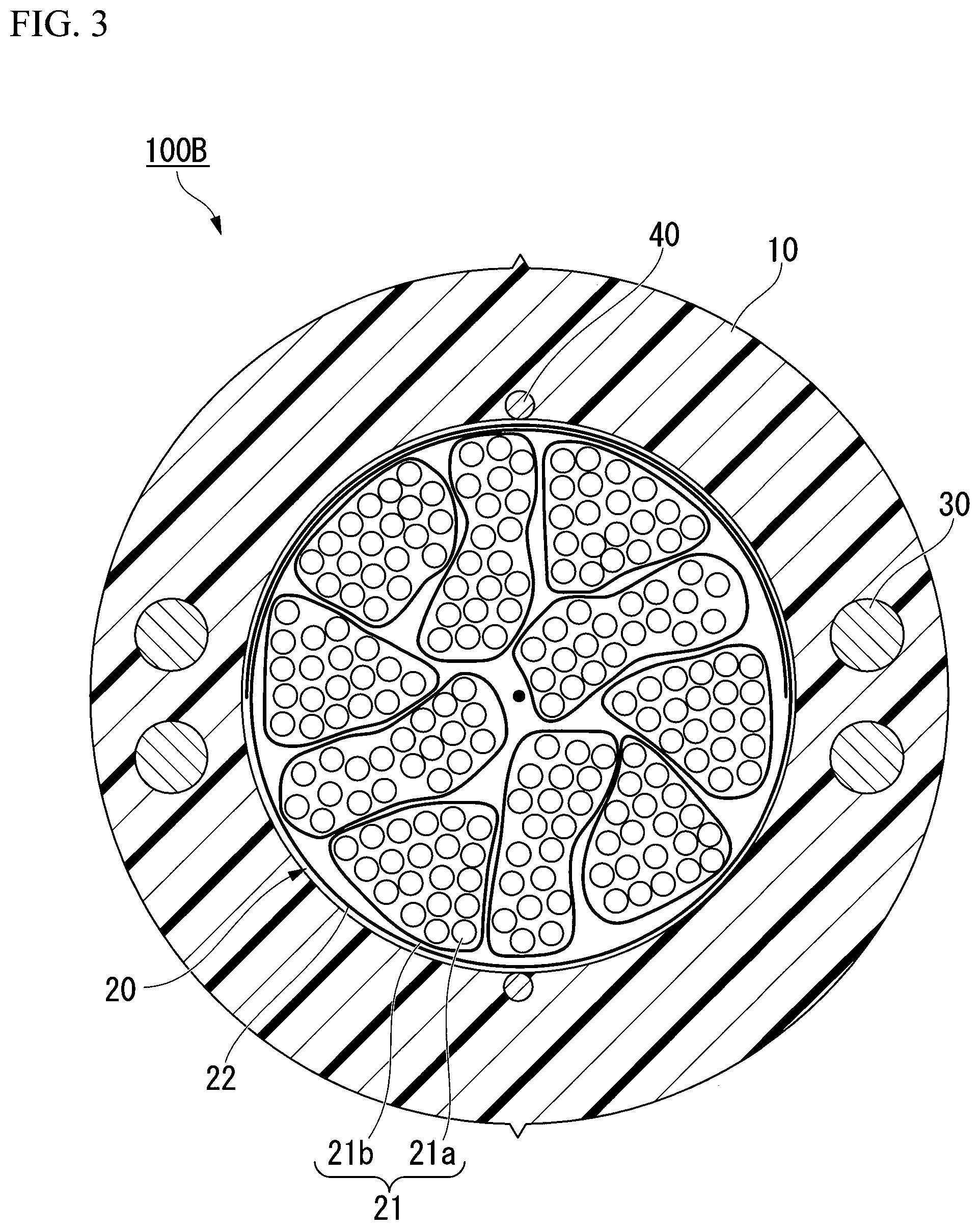 Patent US11782228 Figure 3 – Optical fiber cable